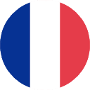 Circular France Flag Icon