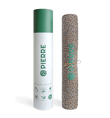 PIERRE Cork Yoga Mat And Packaging
