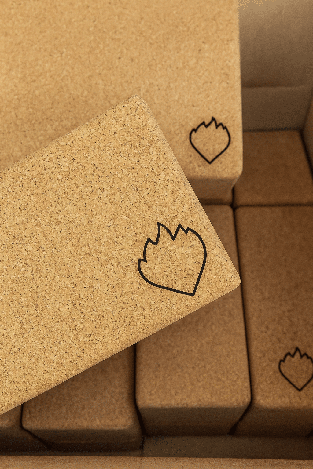 PIERRE Branded Cork Yoga Blocks