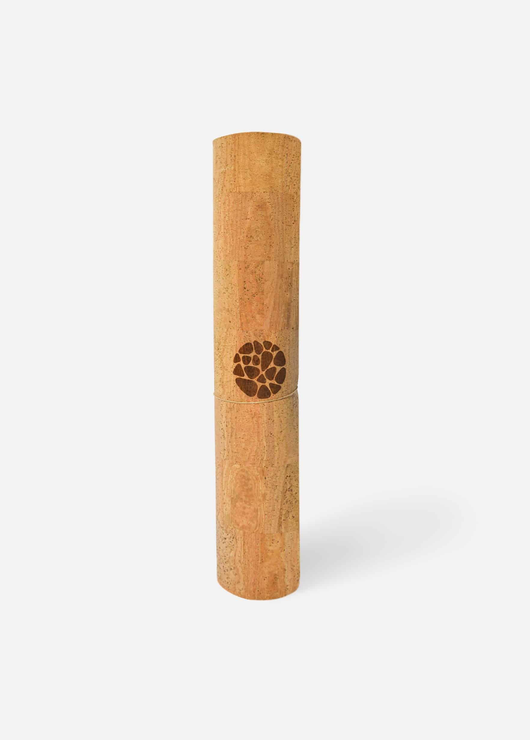Rolled PIERRE Natural Cork Yoga Mat