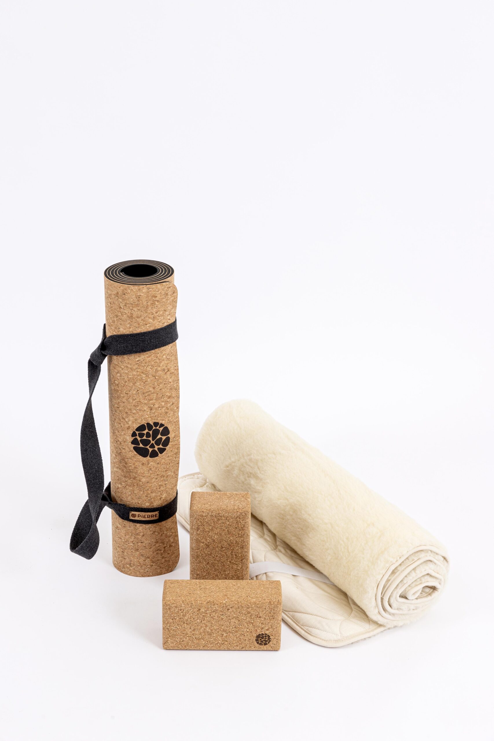 PIERRE Cork And Wool Yoga Set
