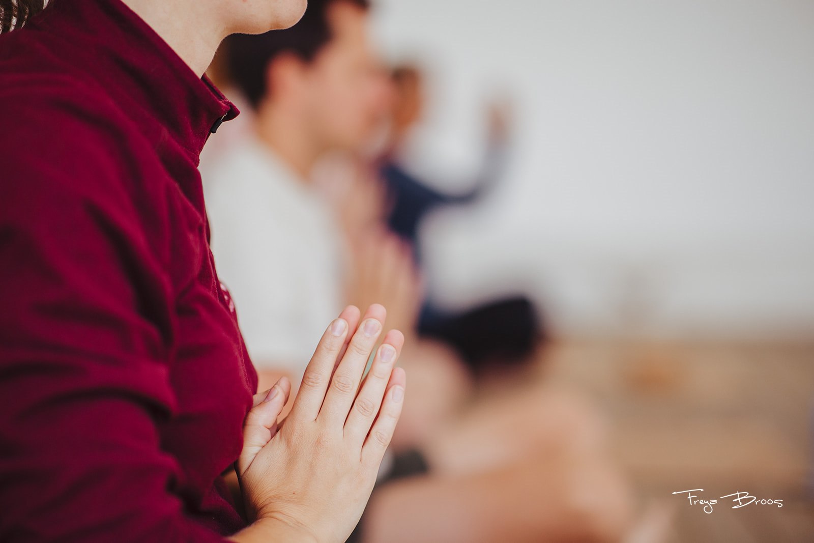 Festival Dome Prayer Hands Red Jacket