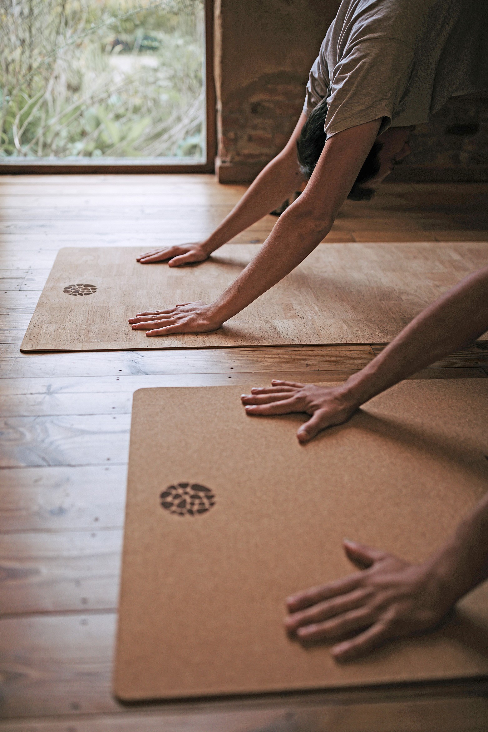 Yoga Practice On PIERRE Cork Mats