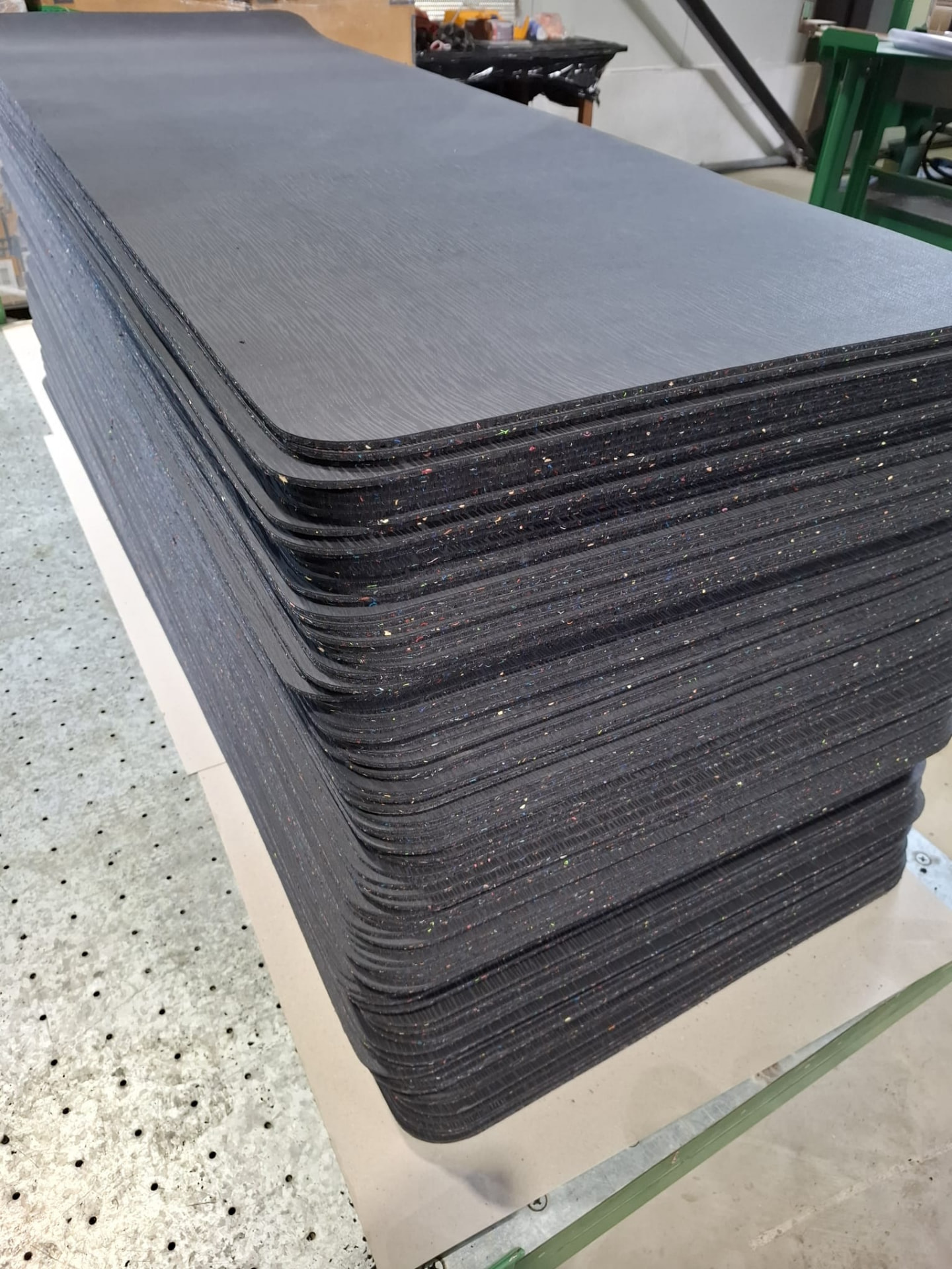 Stack Of Recycled Neoprene Mats