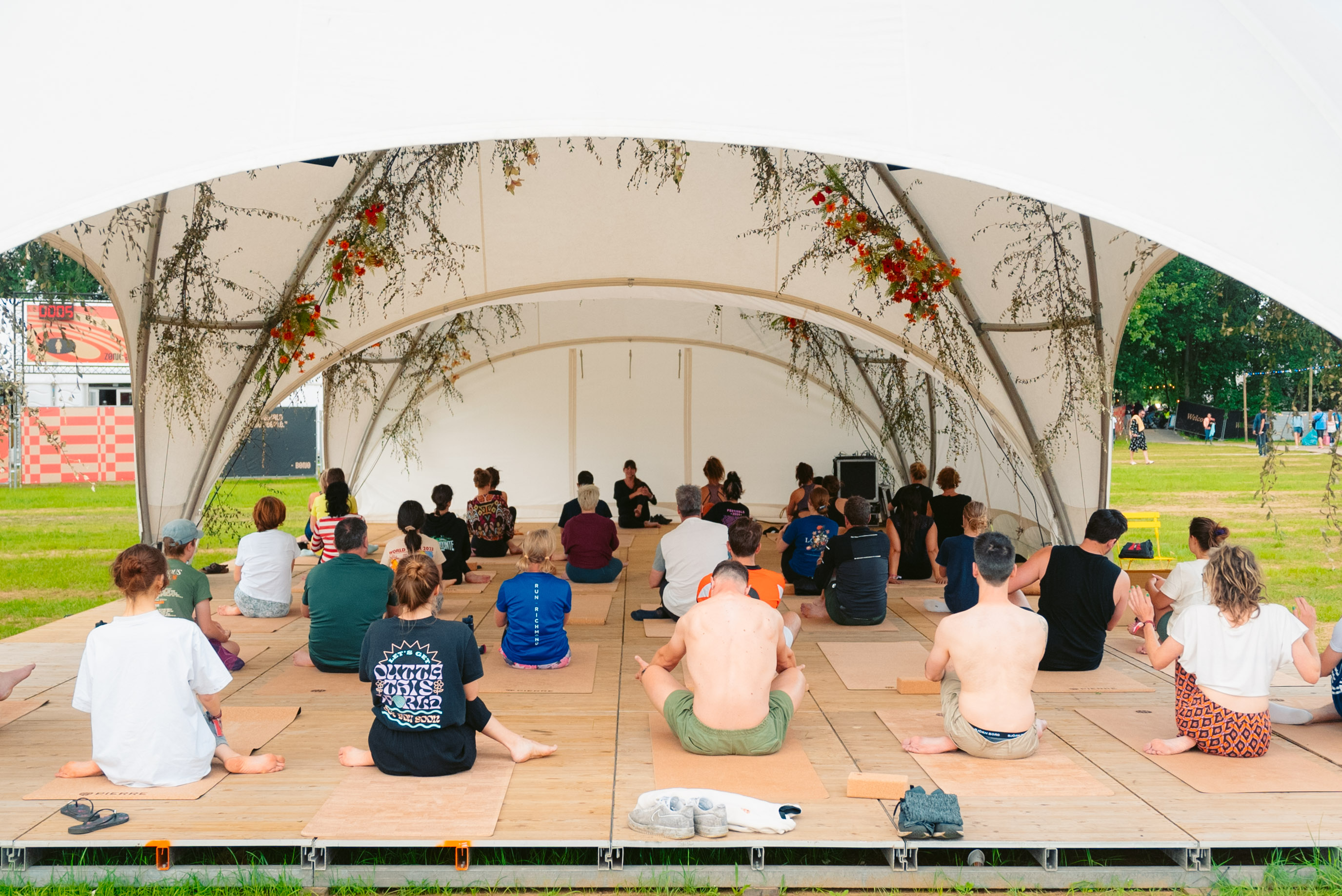 Rock Werchter Audience Seated Open Tent