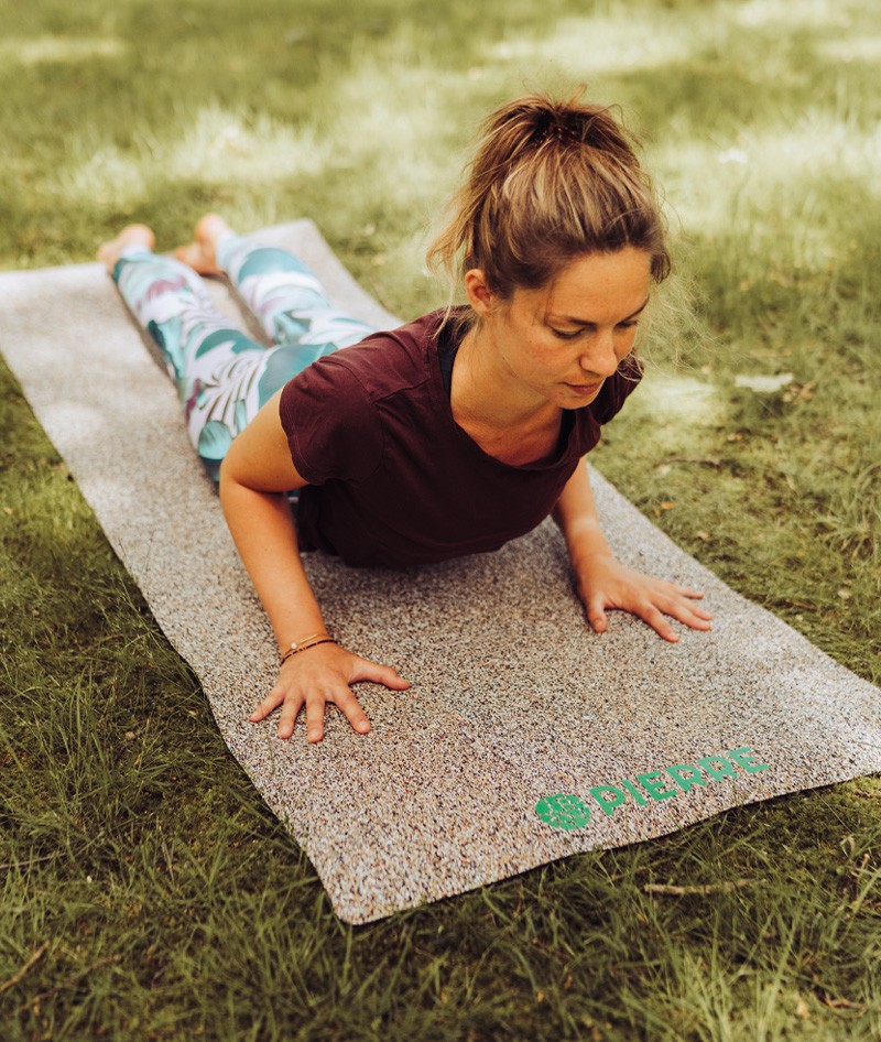 Cobra Pose on PIERRE Yoga Mat
