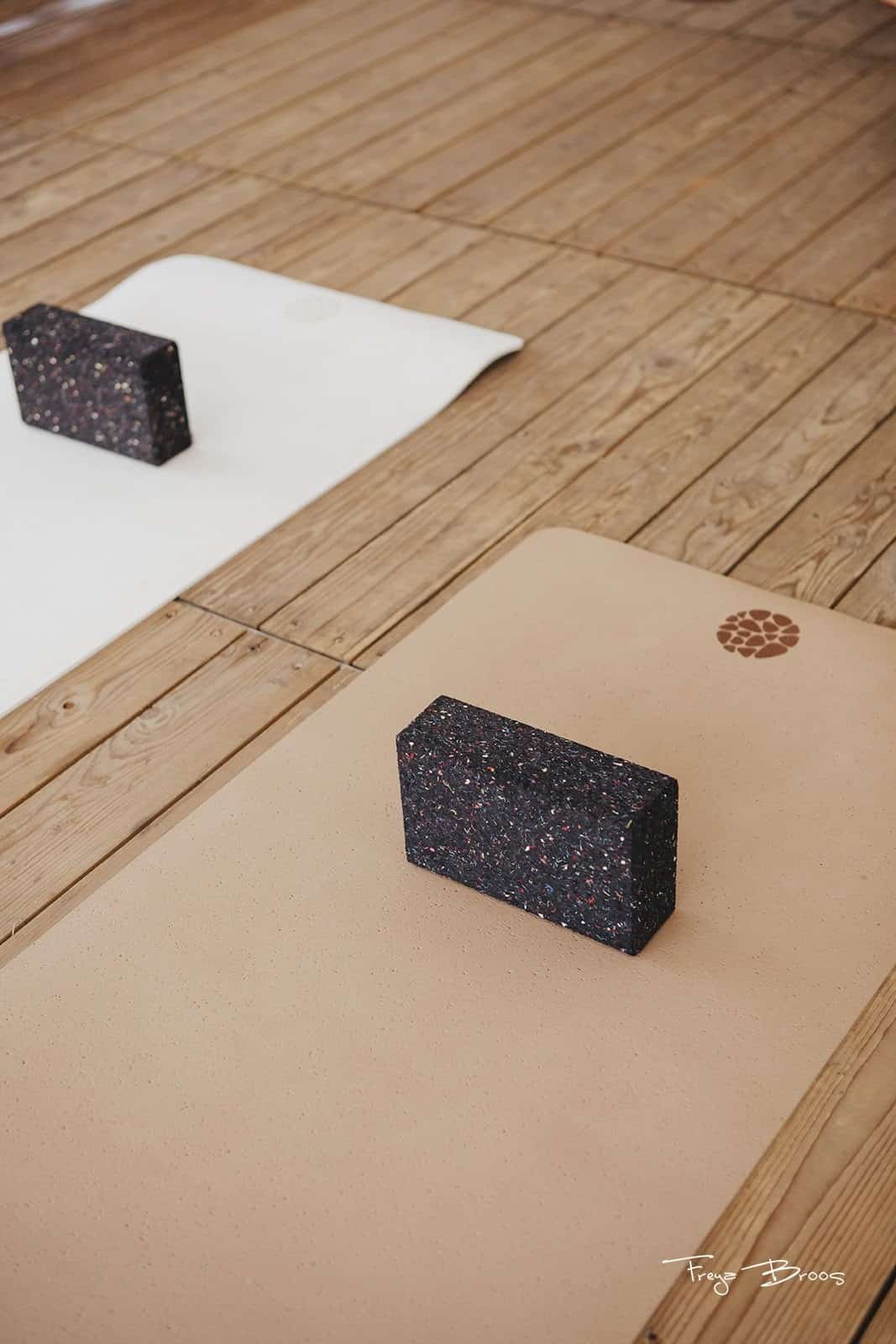 Yoga Mats and Recycled Blocks by PIERRE