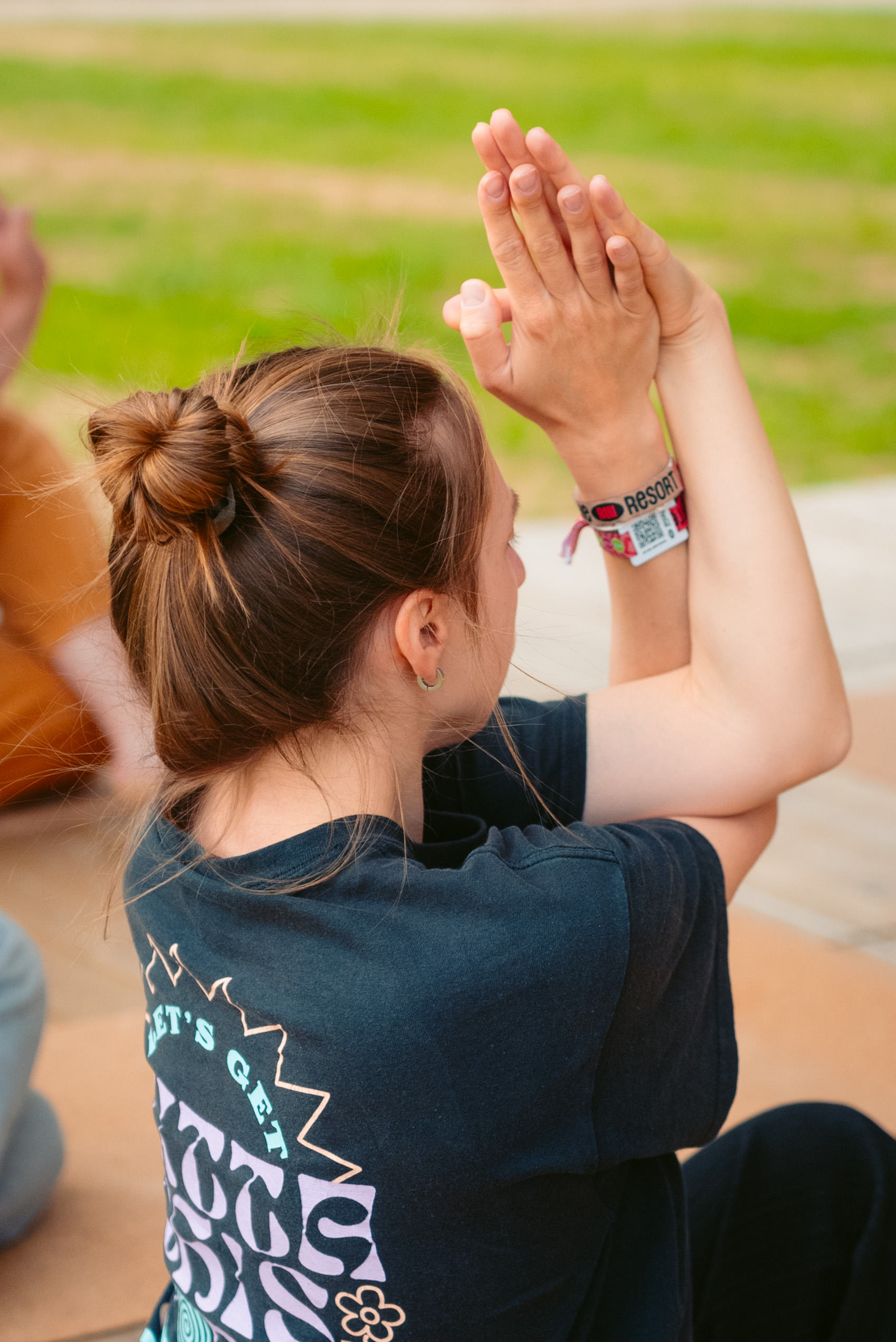 Rock Werchter Prayer Hands Close Up