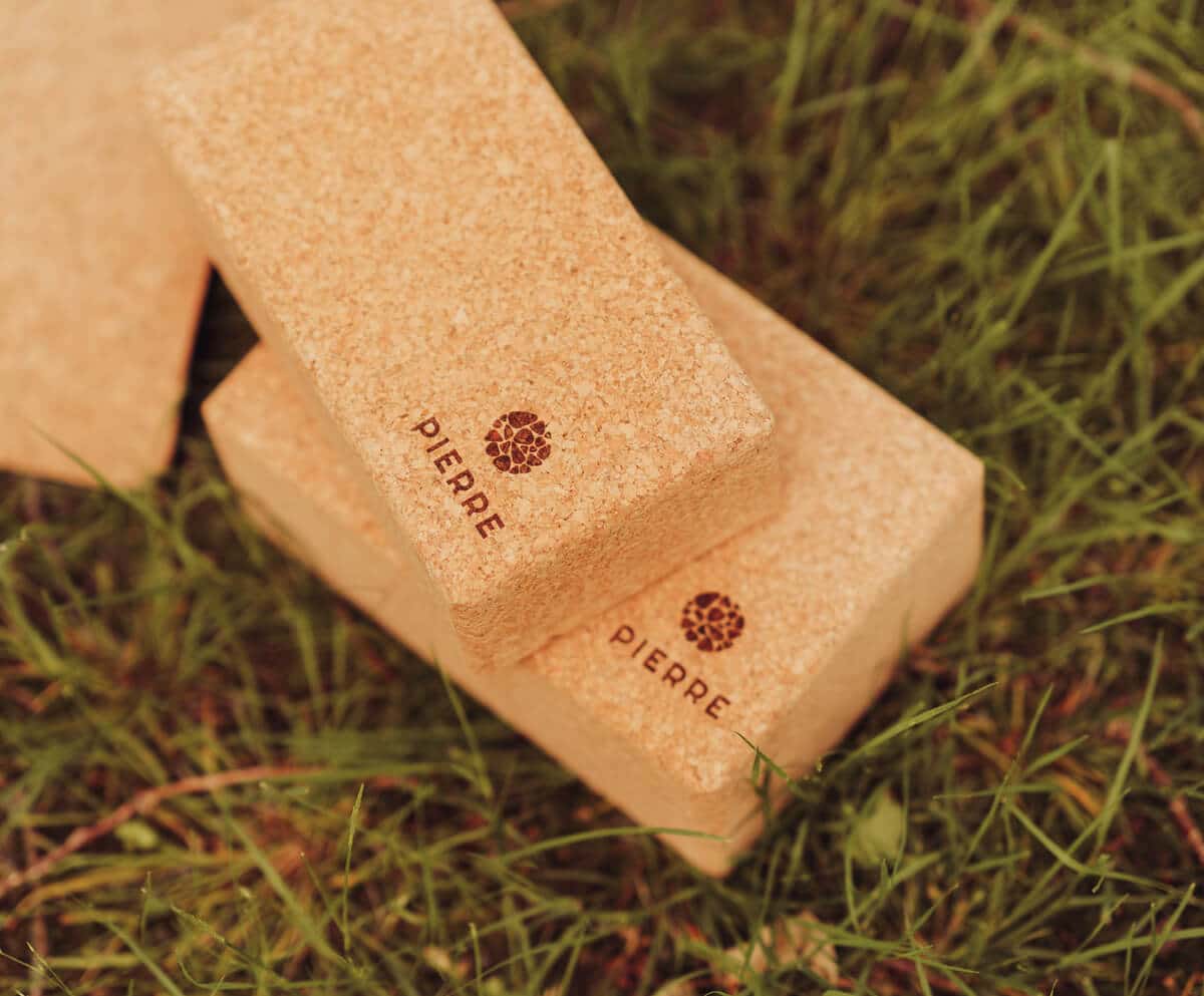 PIERRE Branded Cork Yoga Blocks