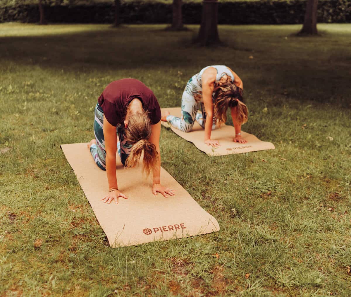 Yoga Practice On PIERRE Cork Mats
