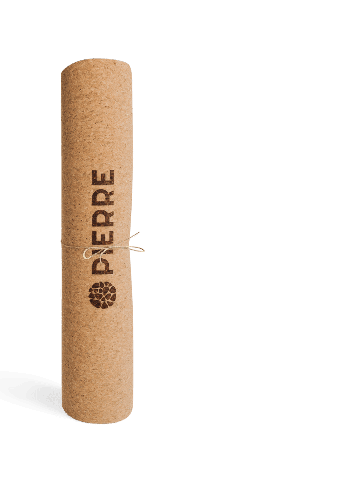 Rolled PIERRE Cork Yoga Mat