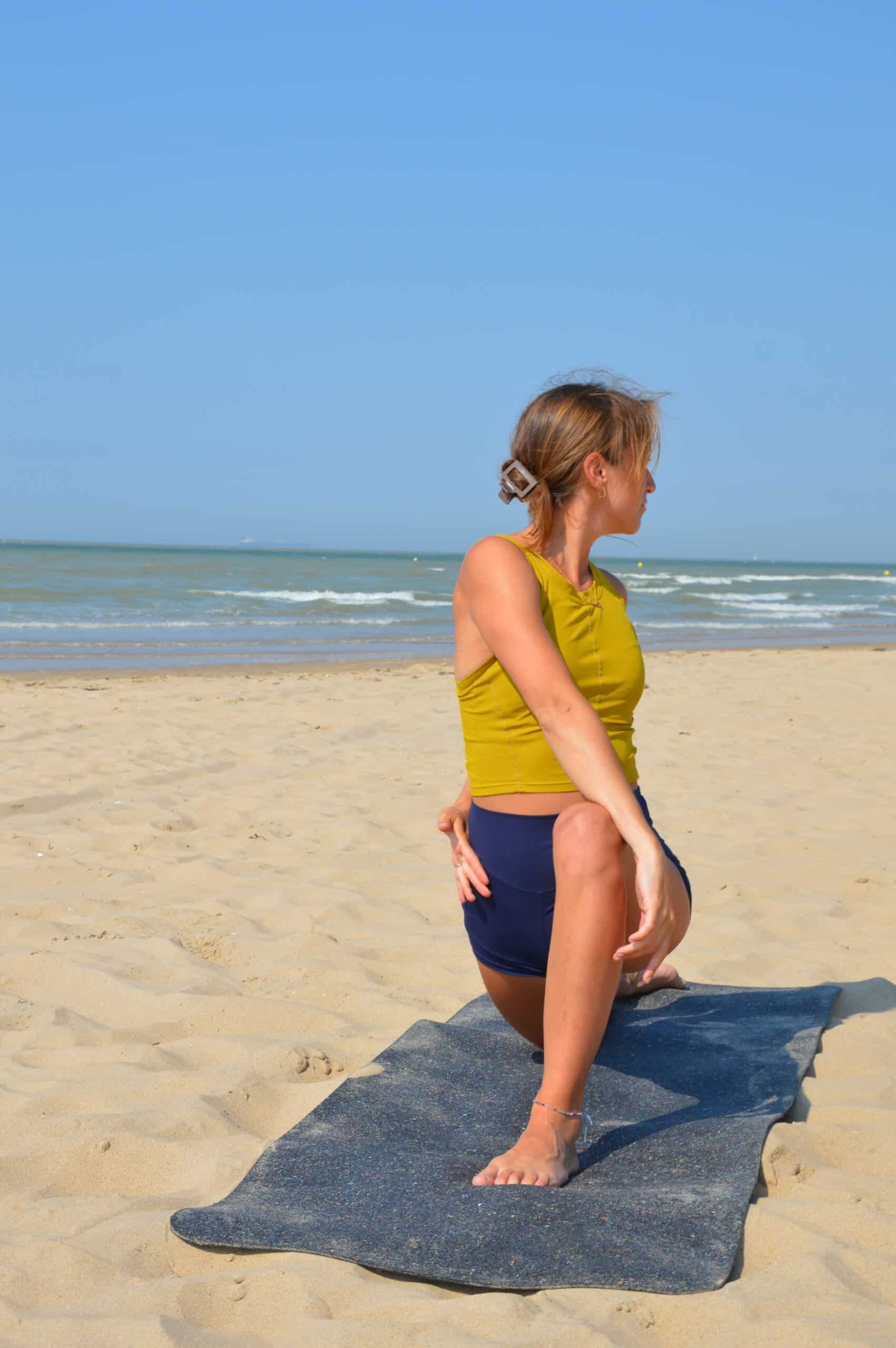 Woman Practicing Yoga On PIERRE Mat