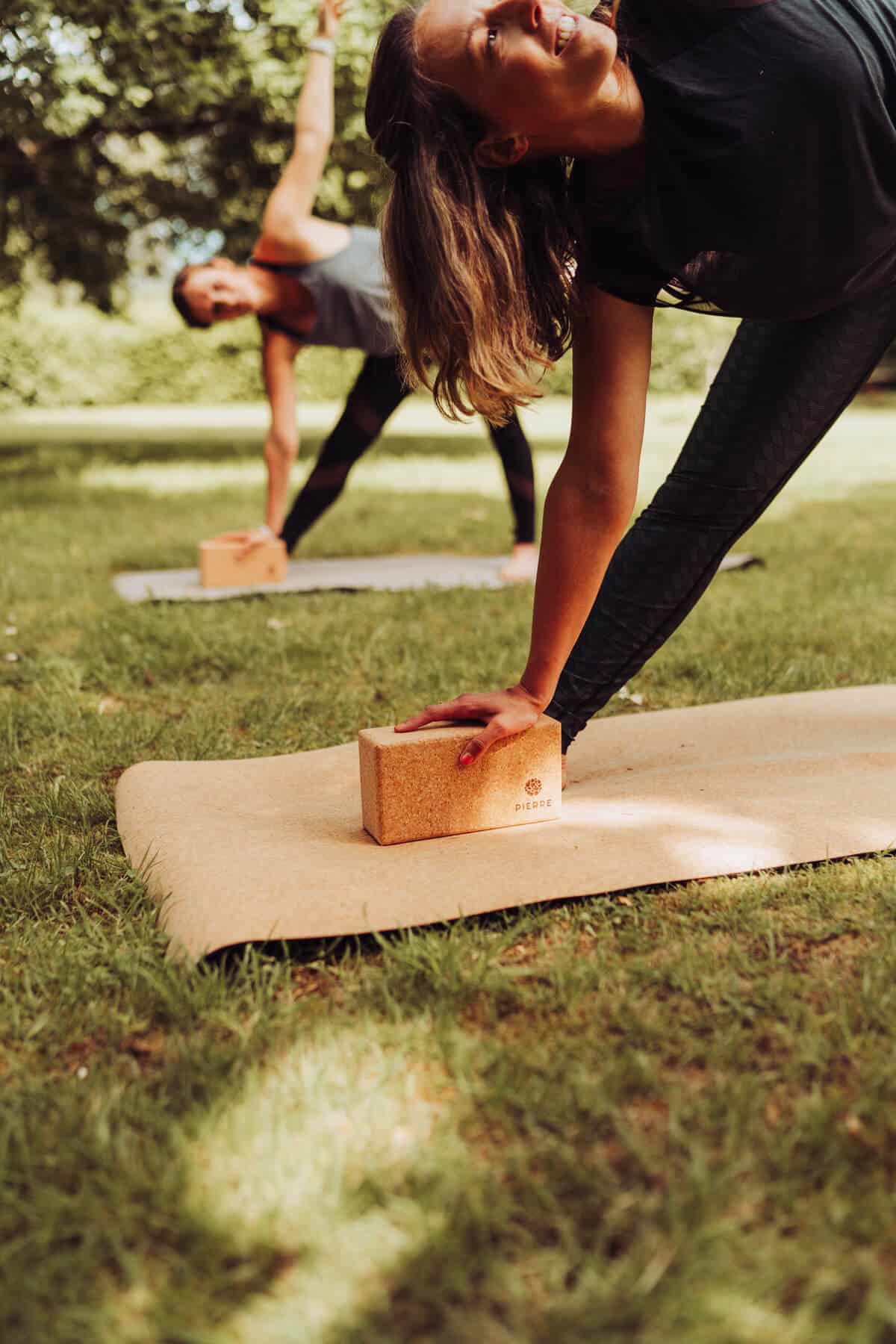 Yoga Practice With PIERRE Cork Bricks