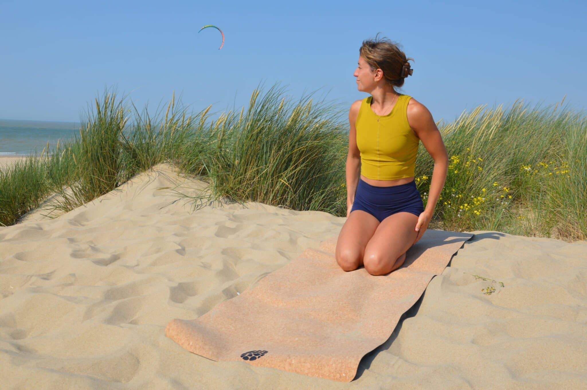 PIERRE Cork Yoga Mat Beach Practice