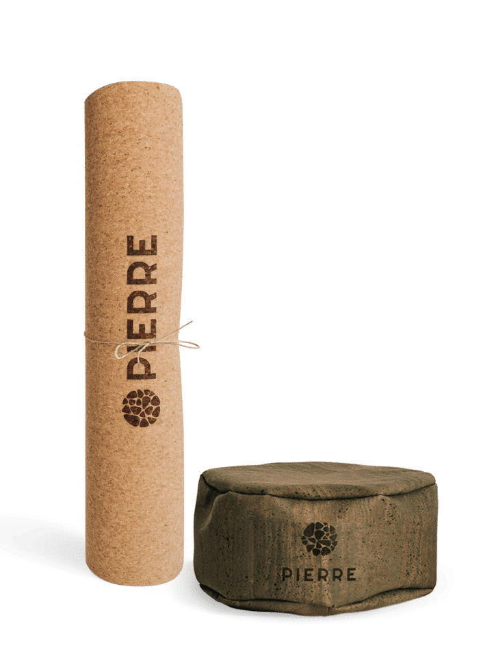 PIERRE Cork Yoga Mat And Bolster
