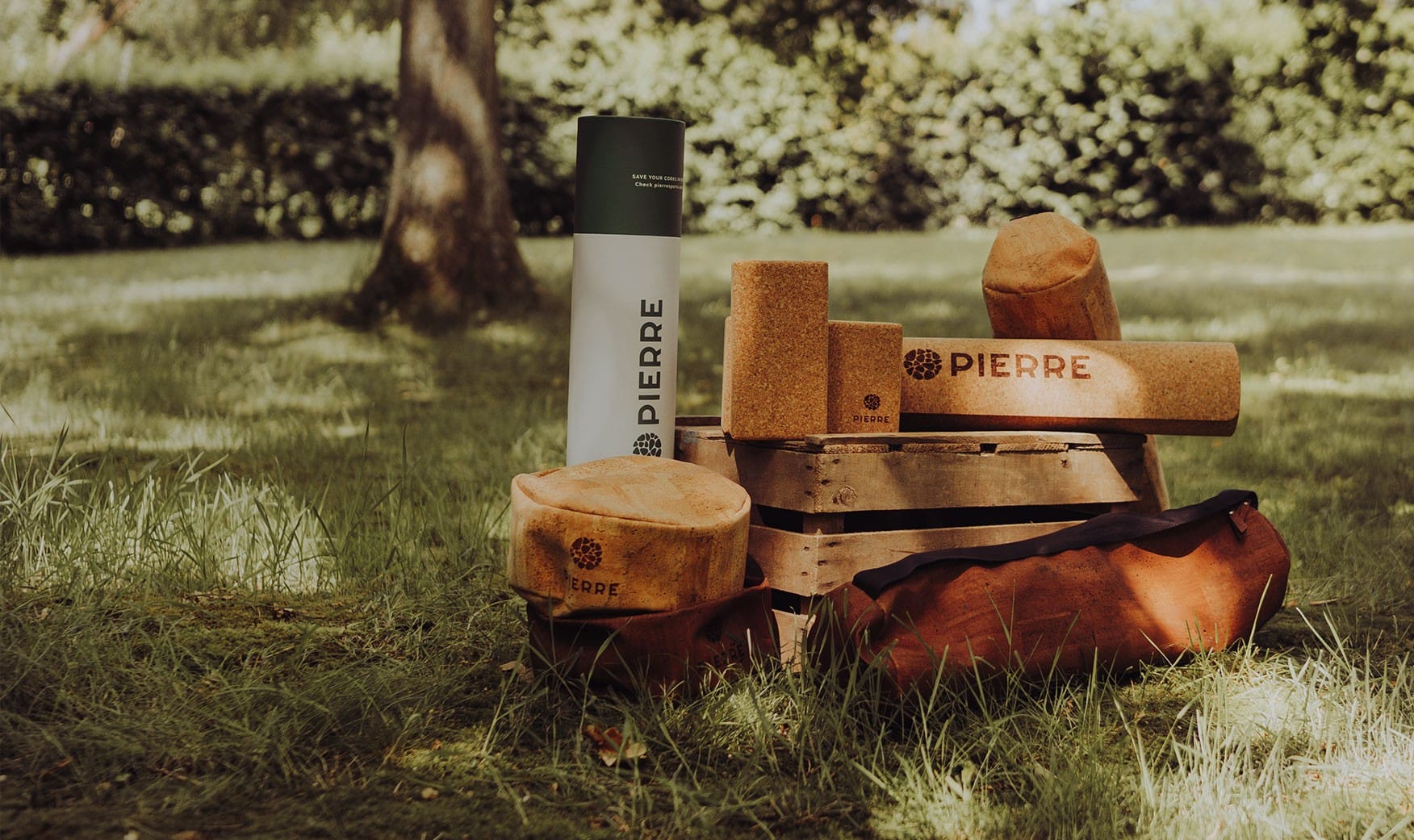 PIERRE Cork Yoga Equipment Outdoors
