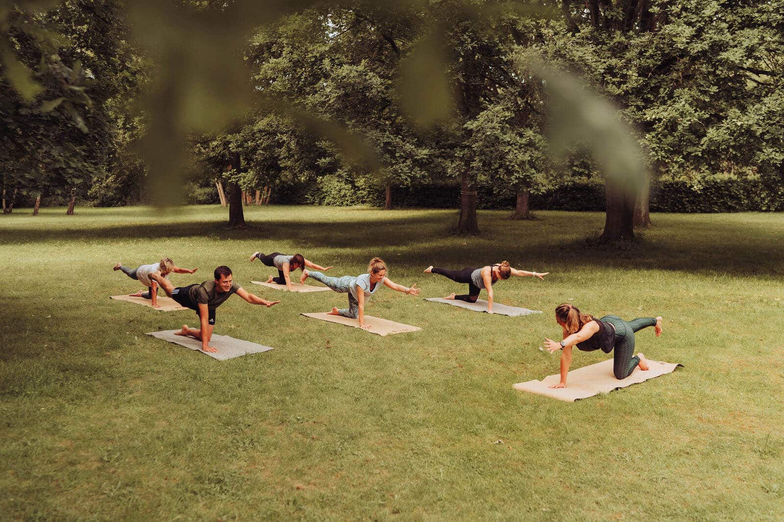 Group Yoga Class On PIERRE Mats
