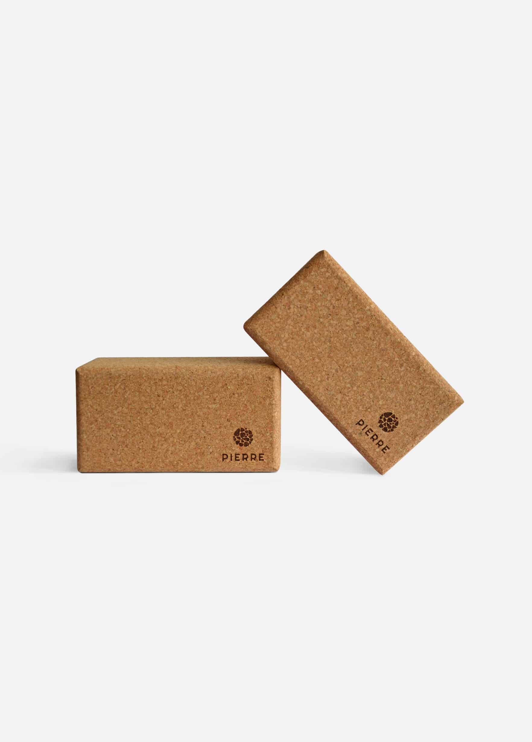 Natural Cork Yoga Blocks By PIERRE