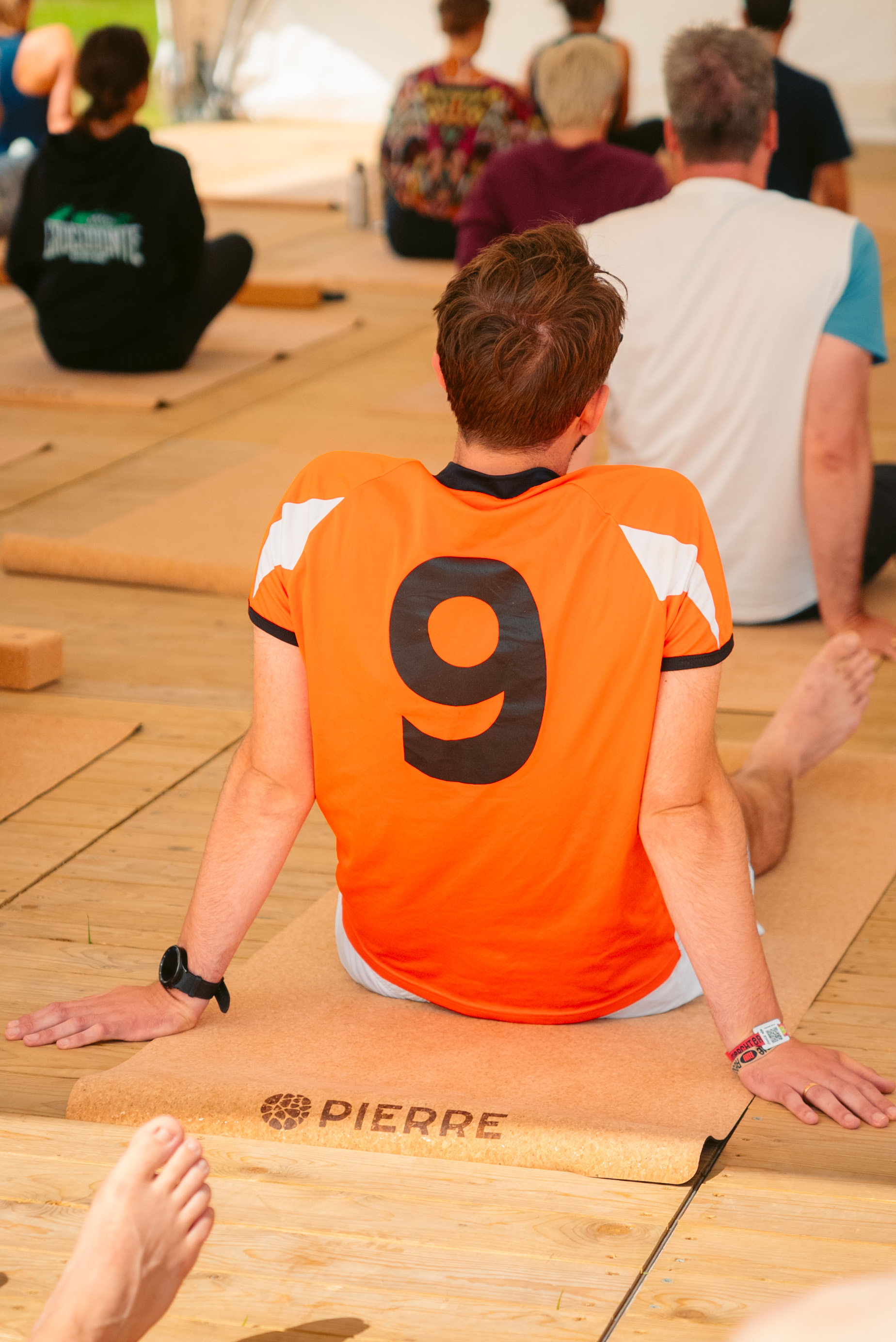 Rock Werchter Orange Jersey Seated Mat
