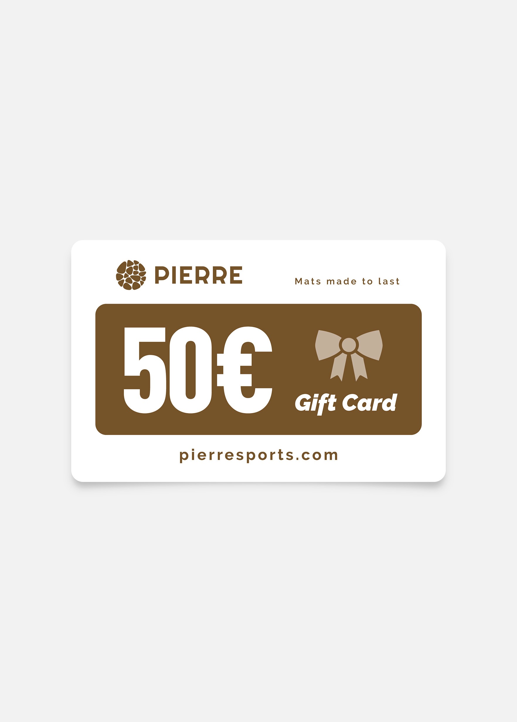 Fifty Euro PIERRE Gift Card
