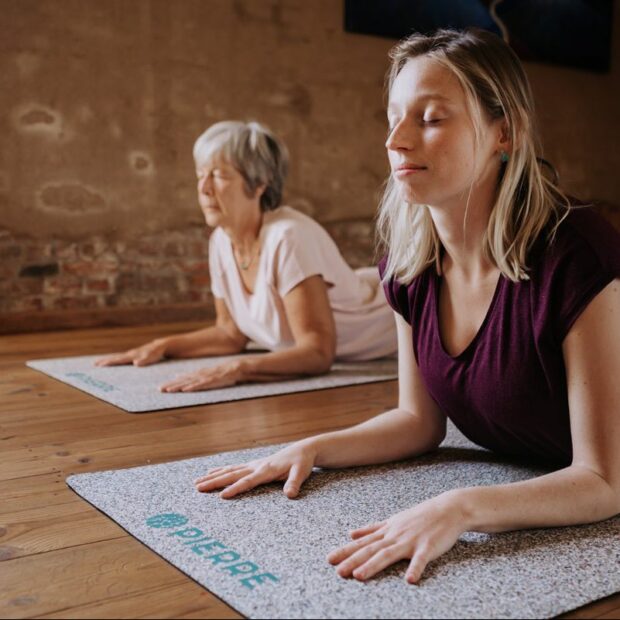 Yoga Practice On PIERRE Mats