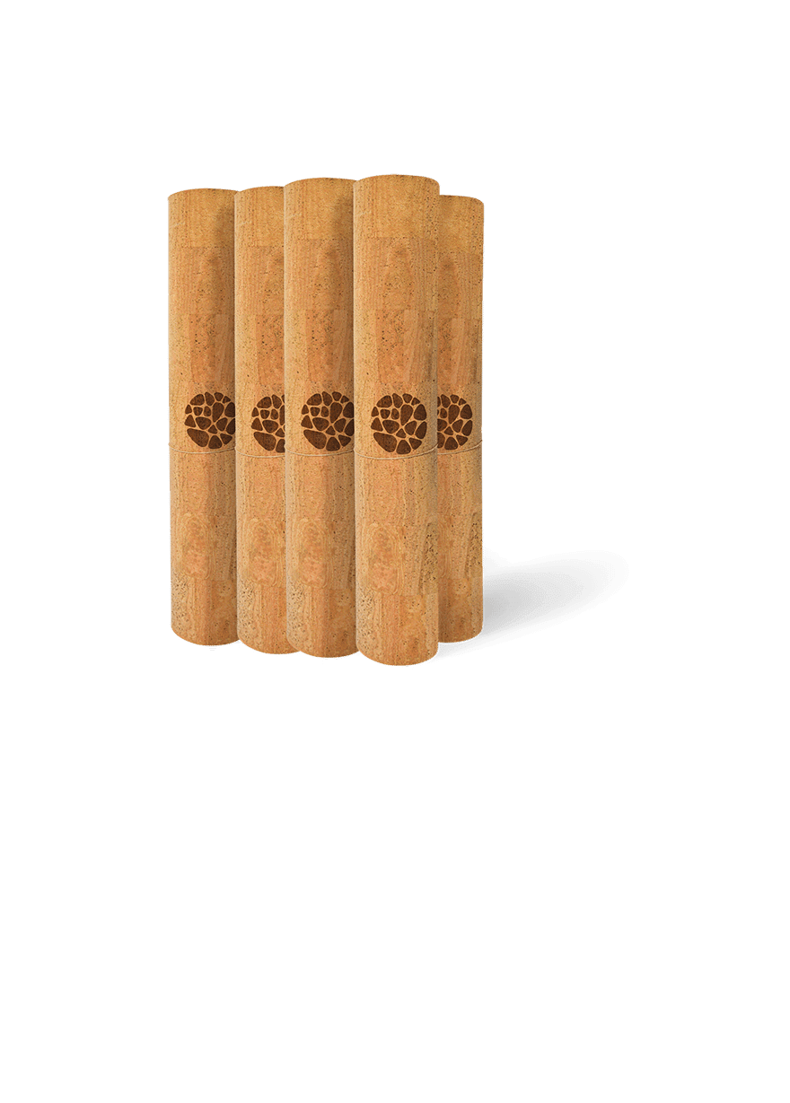 Rolled PIERRE Cork Yoga Mats