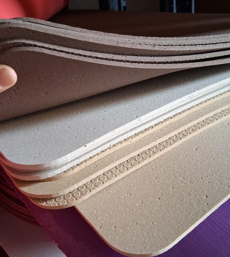 Cork Yoga Mat Colour Range Fanned