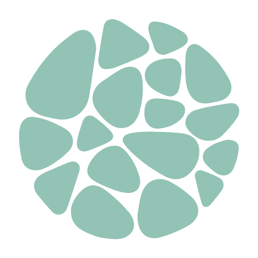Abstract Geometric Pebble Circle Pattern