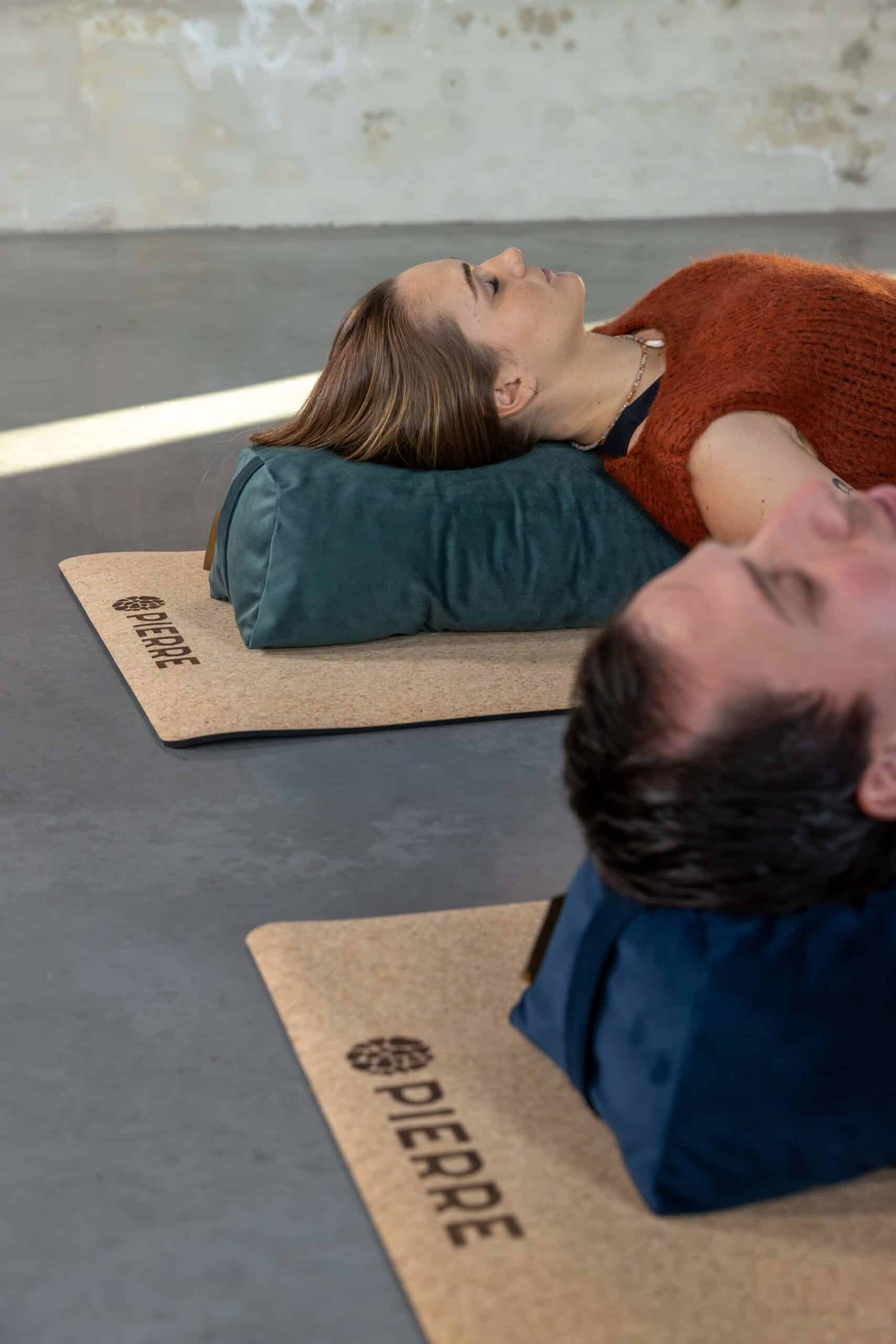People Resting on PIERRE Cork Mats