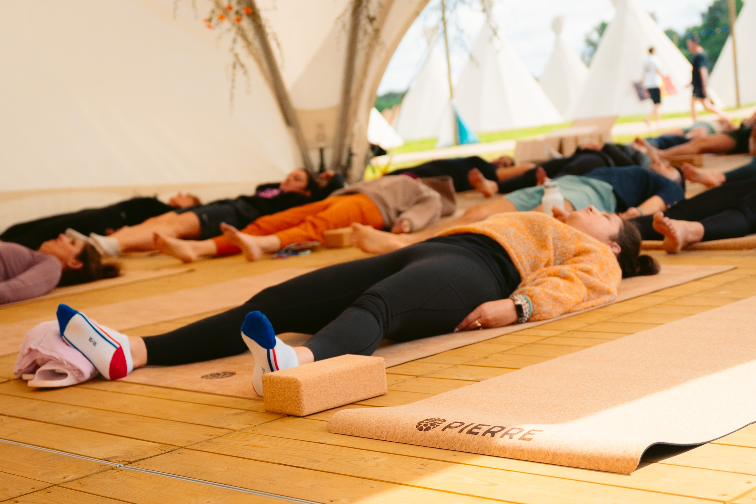 Rock Werchter Row Of Participants Savasana