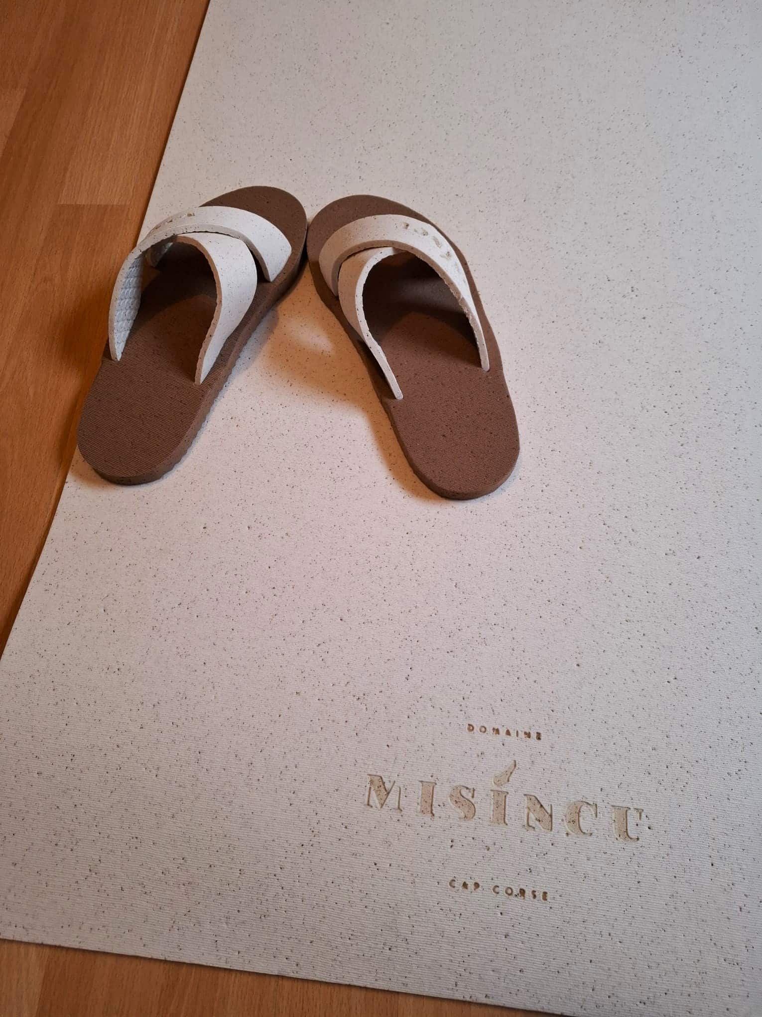 Custom Cork Yoga Mat And Sandals