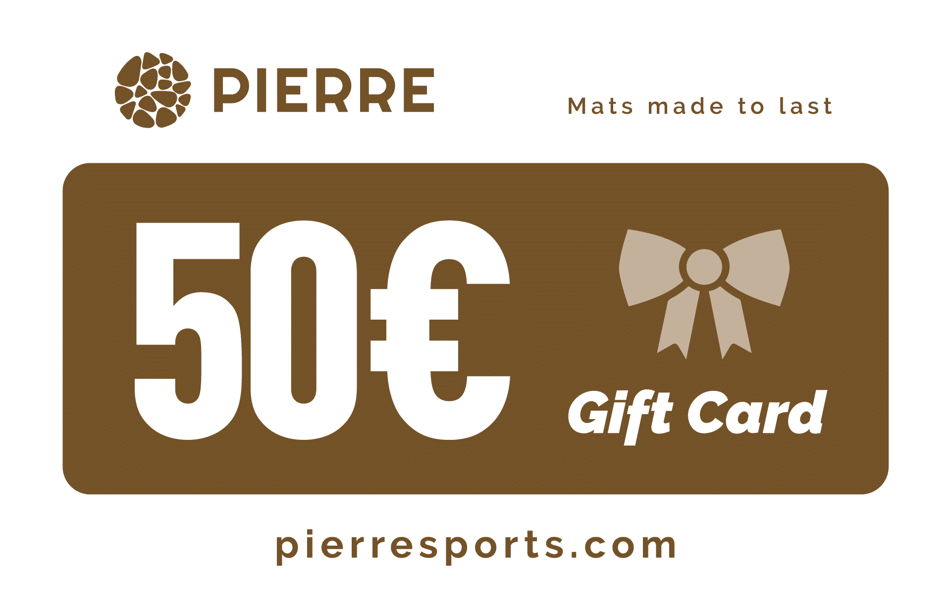 Fifty Euro PIERRE Gift Card