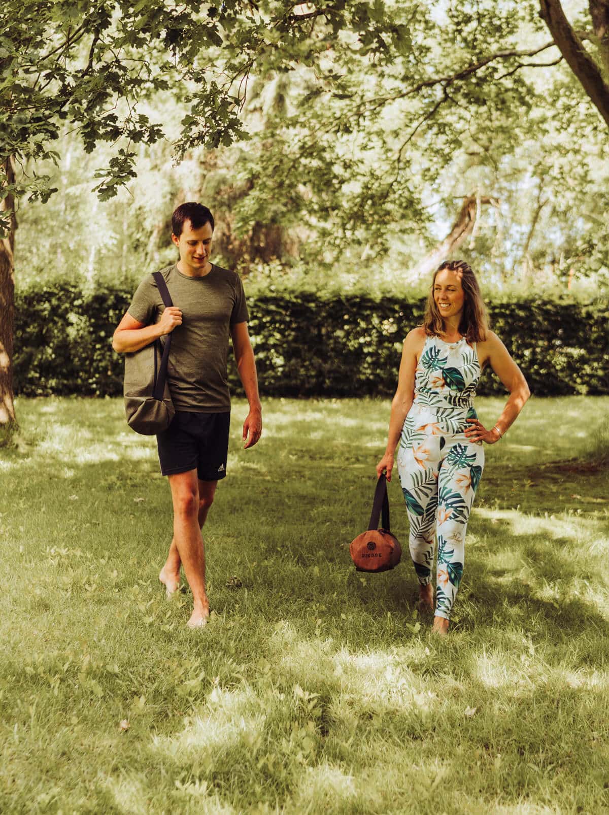 Yoga Enthusiasts Carrying PIERRE Bags