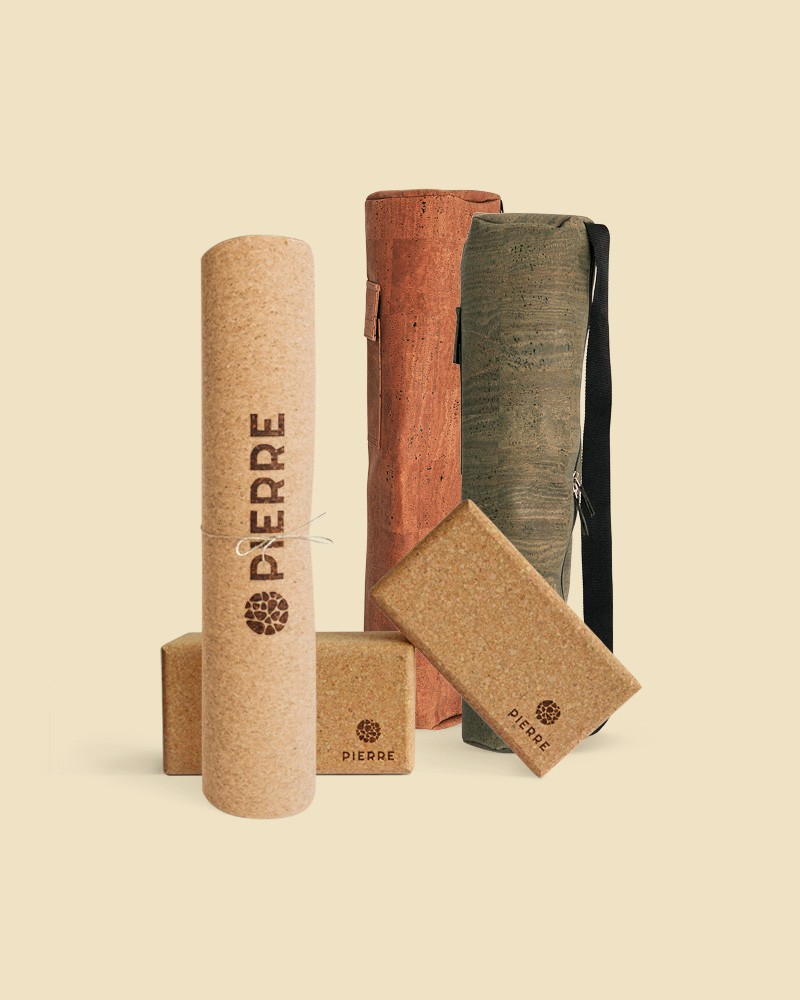 PIERRE Cork Yoga Mats and Blocks