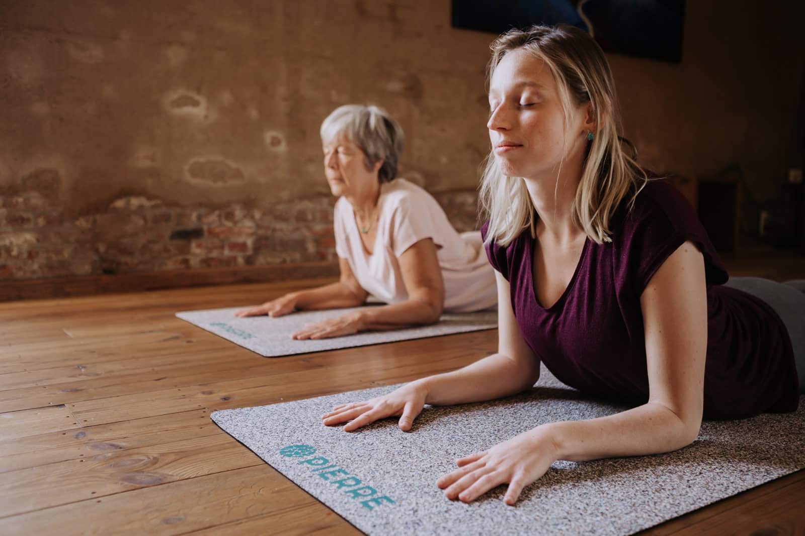 Yoga Practice on PIERRE Recycled Mats