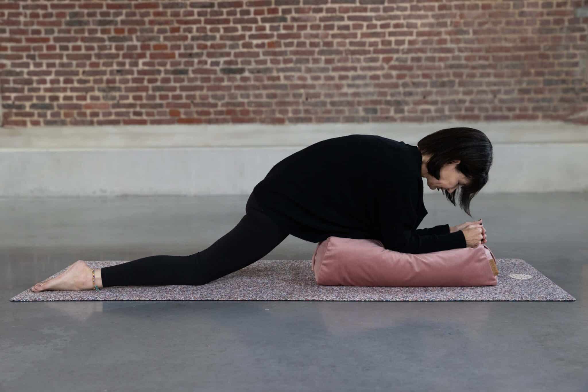 Swan Pose On PIERRE Yoga Mat