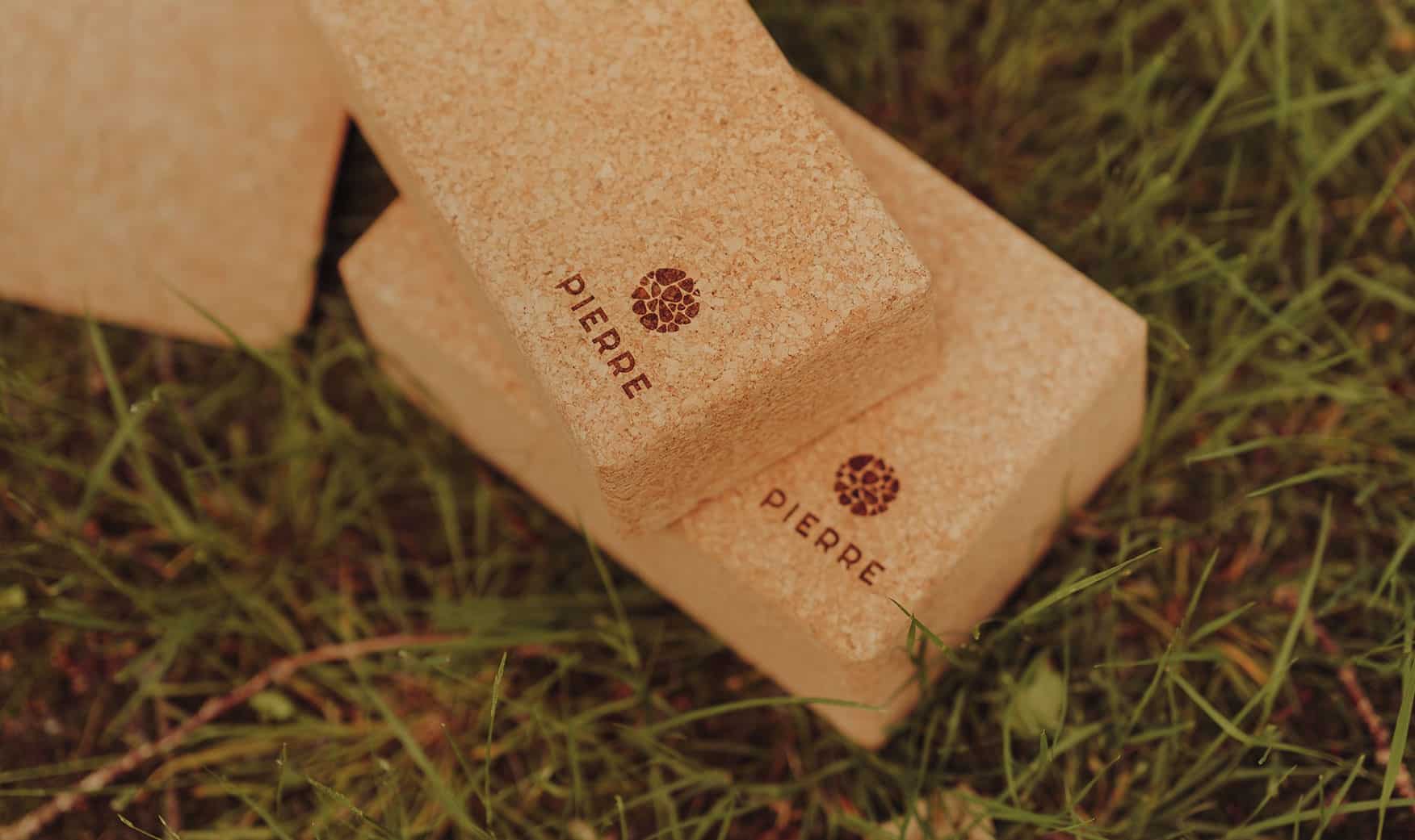Natural PIERRE Cork Yoga Blocks