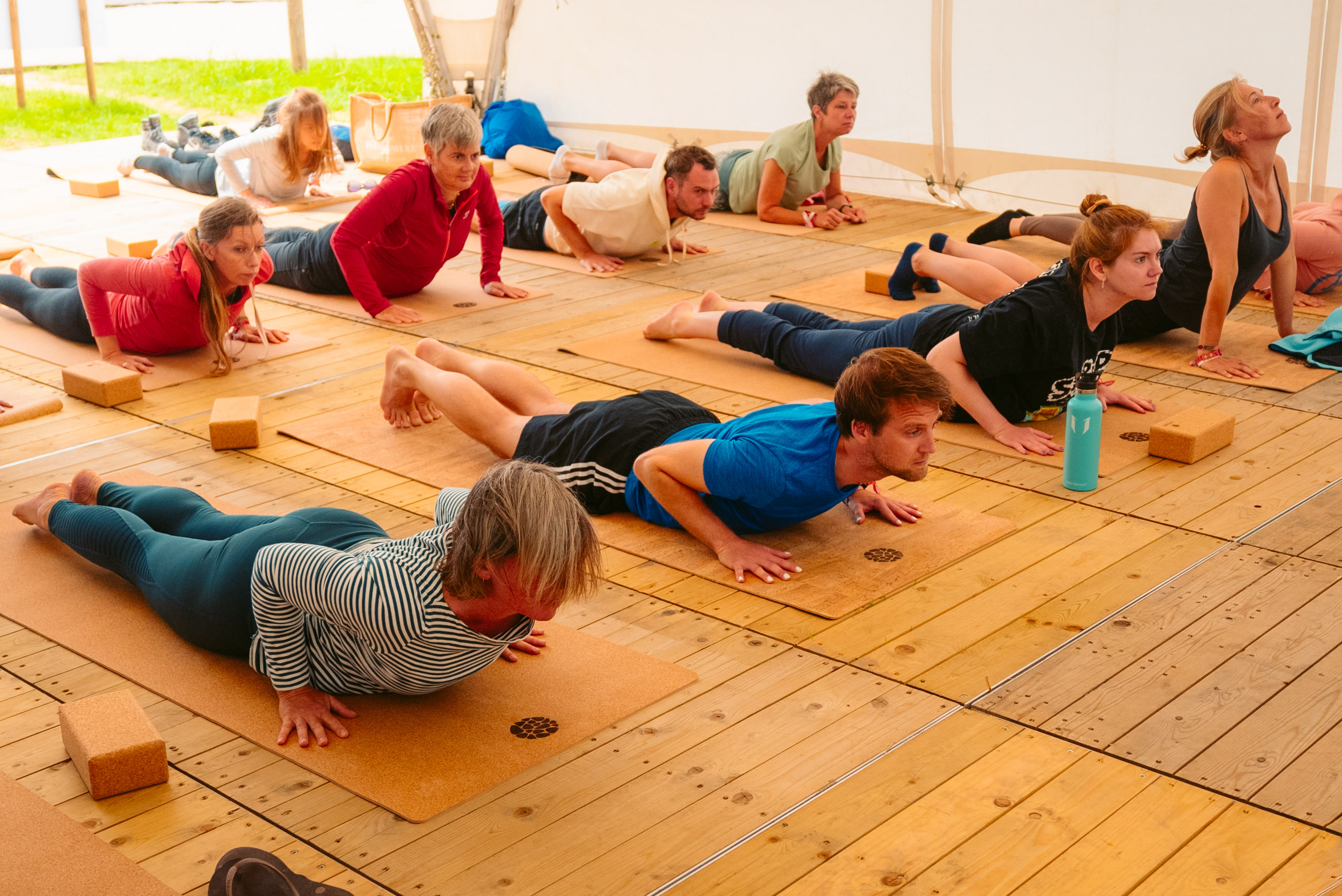Rock Werchter Class Chaturanga Row