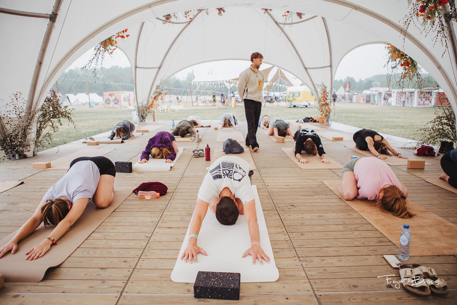 Festival Dome Class Childs Pose Row