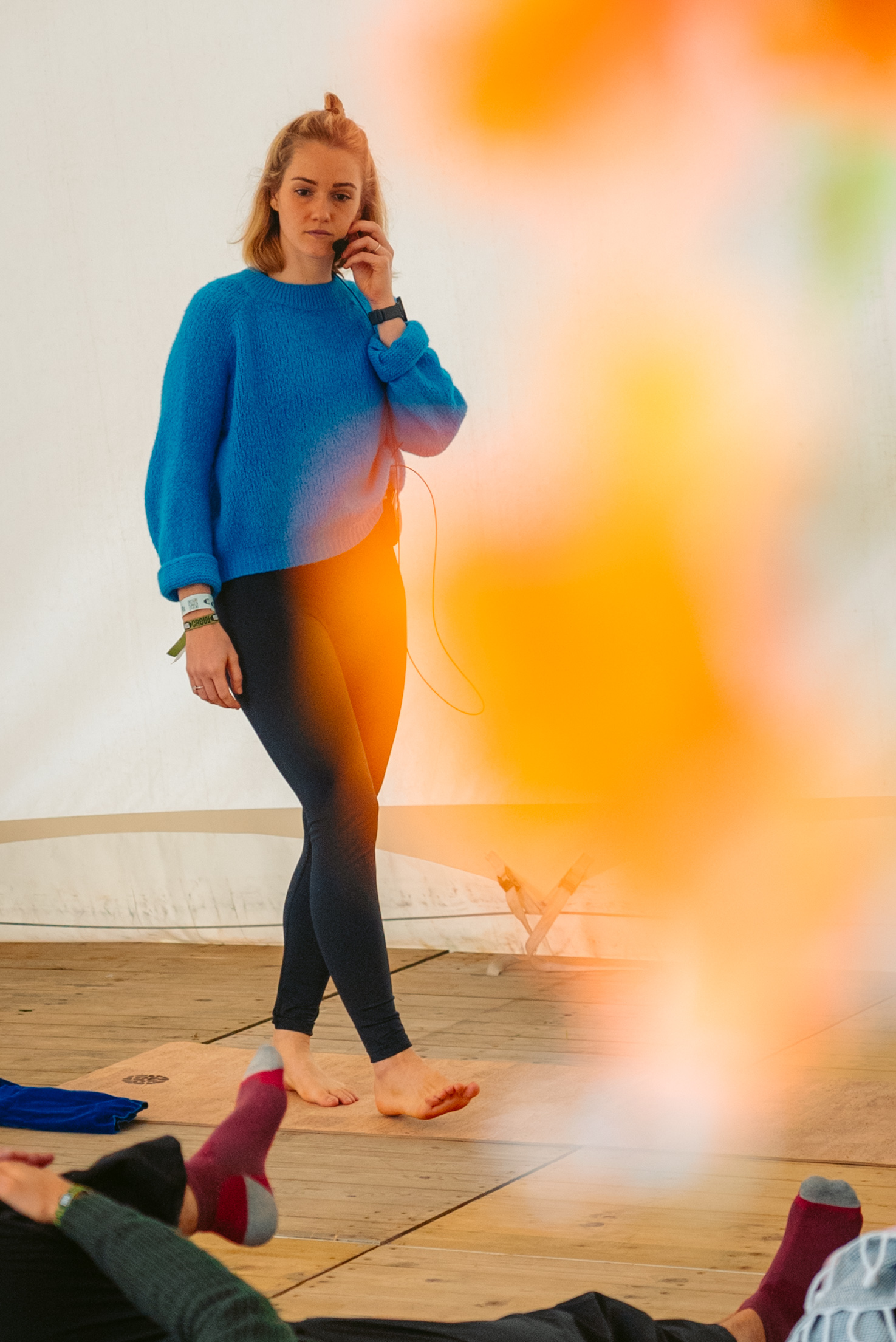Rock Werchter Teacher Blue Standing Flowers