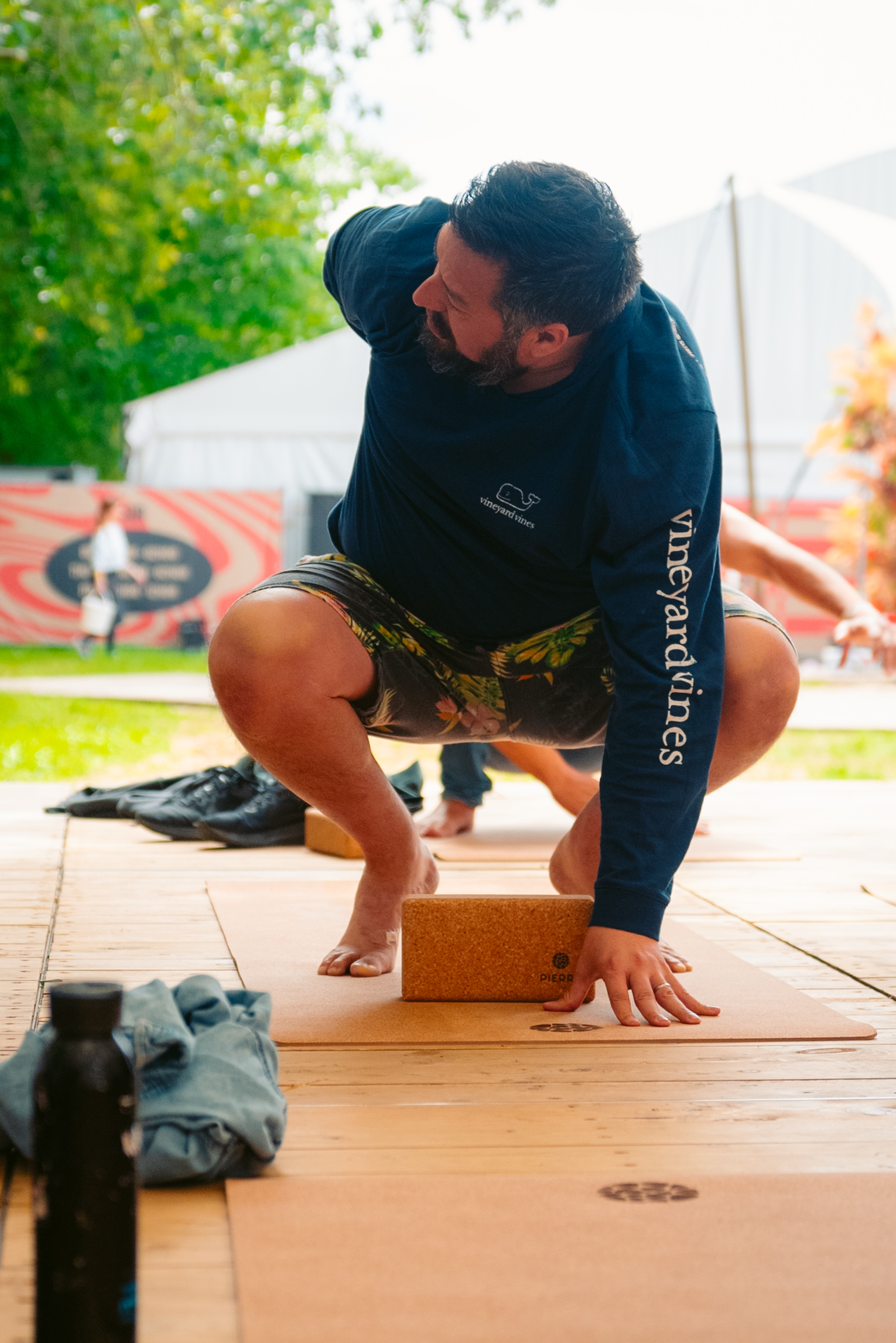 Rock Werchter Crow Pose Block Support