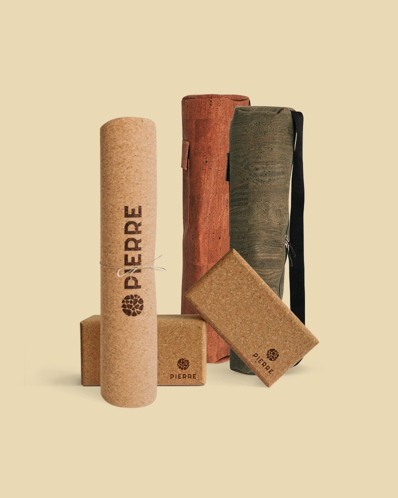 PIERRE Cork Yoga Mats and Blocks