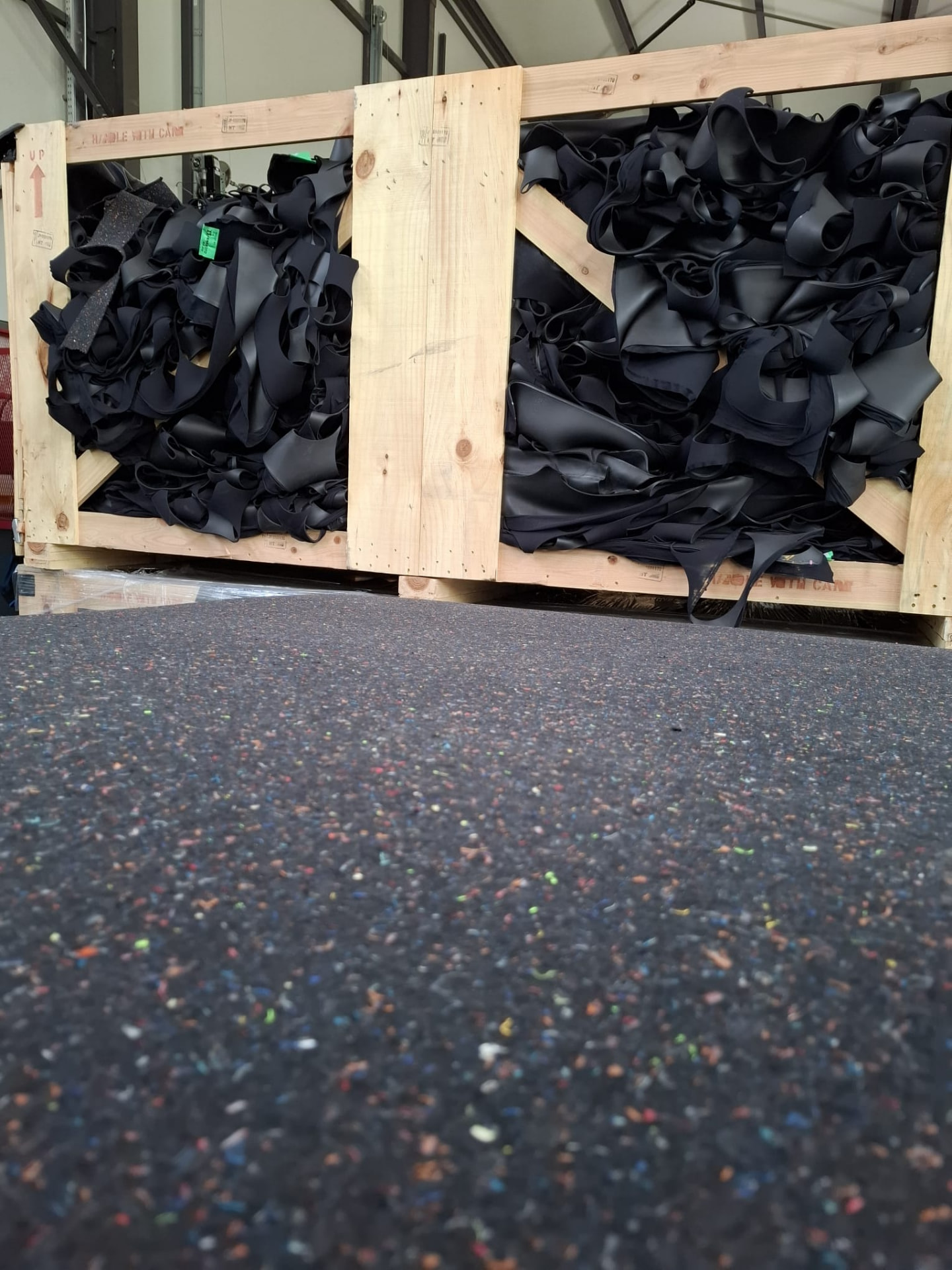 Neoprene Offcuts Ready For Reuse