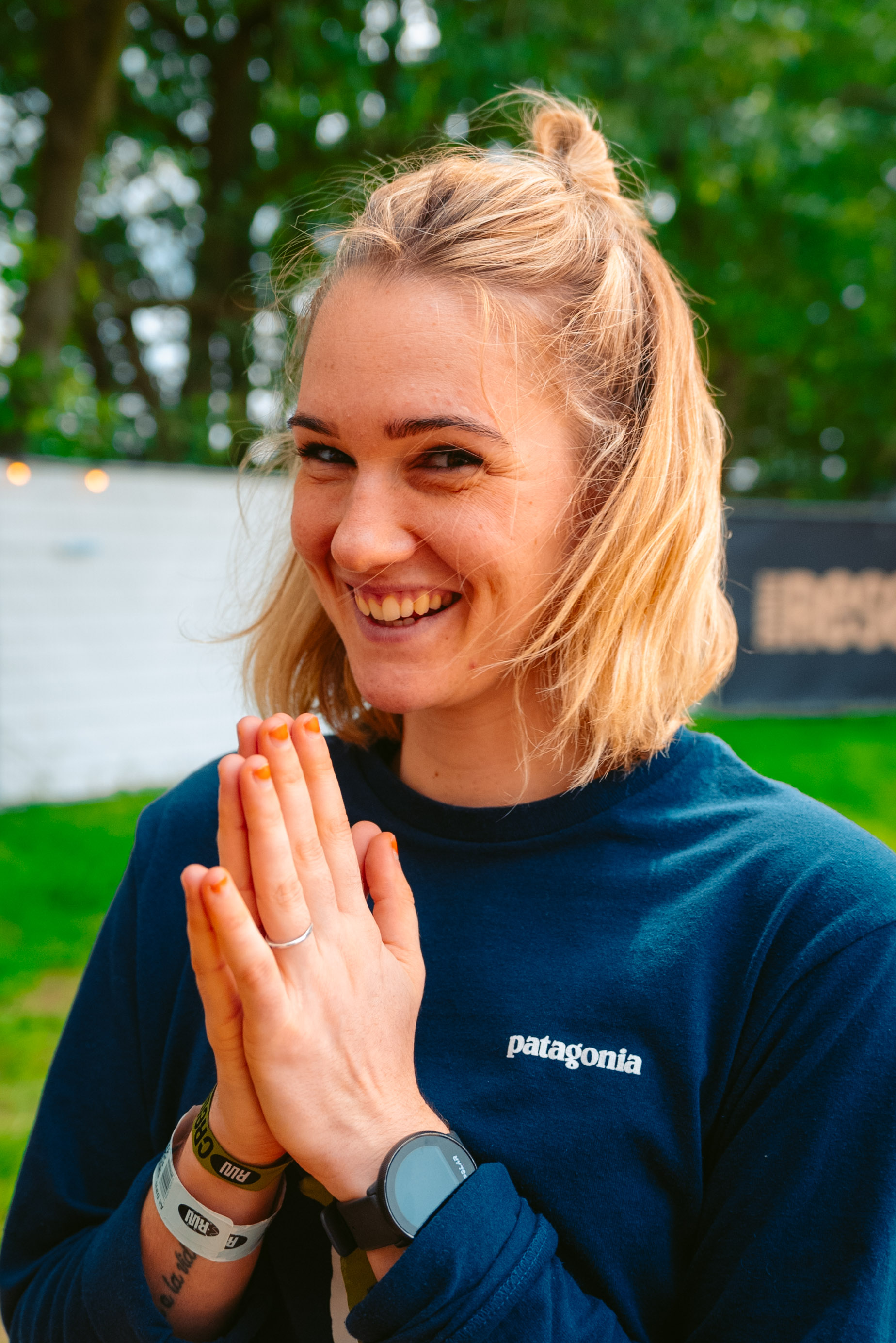 Rock Werchter Smiling Woman Prayer Hands