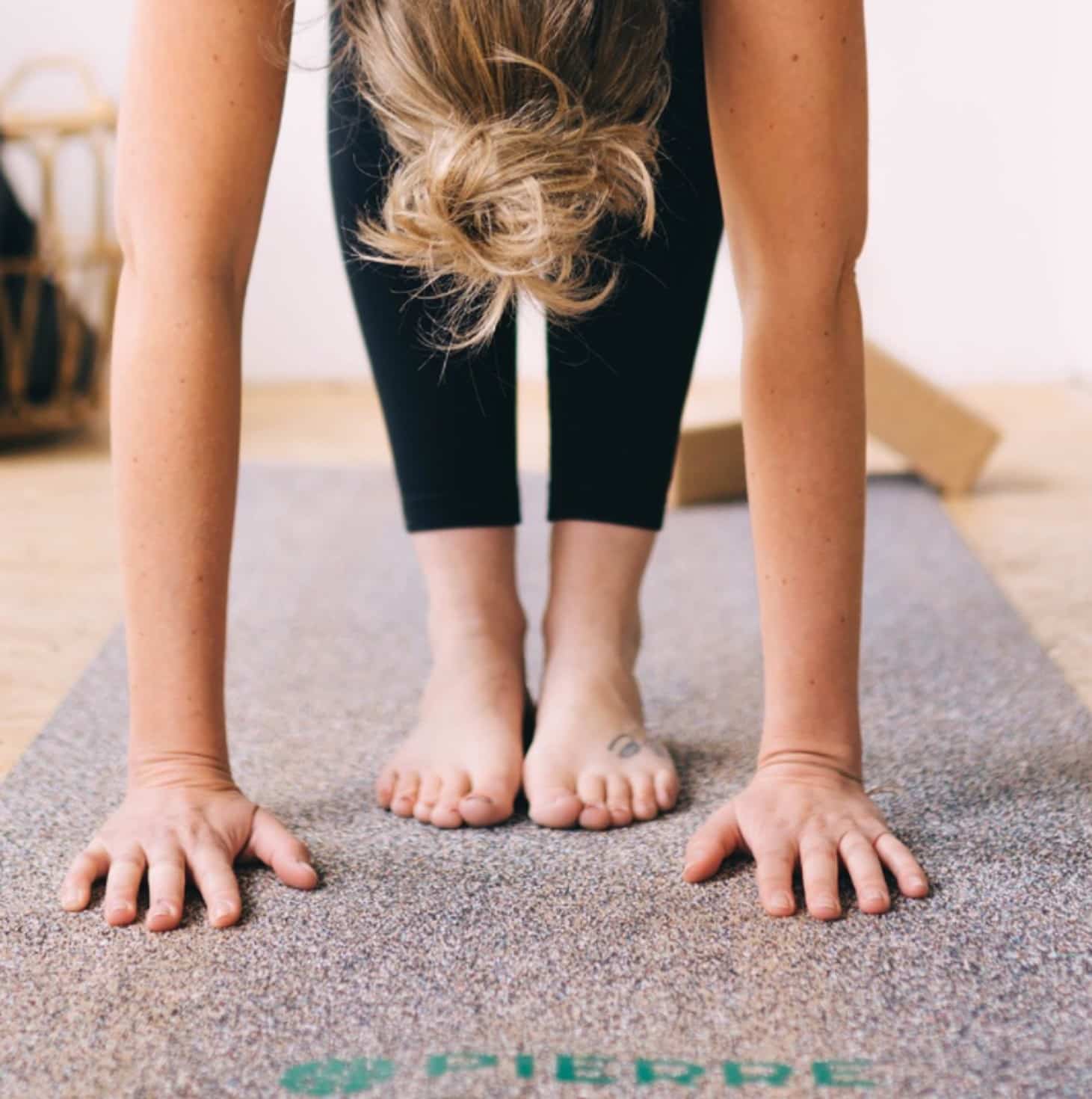 Yoga Forward Fold On PIERRE Mat