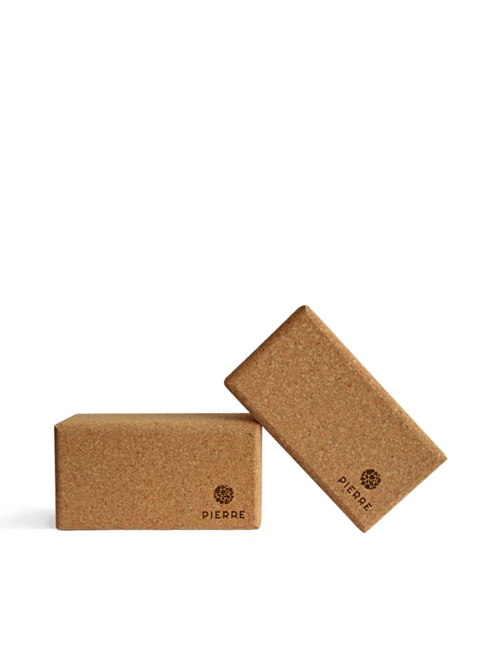 Natural Sustainable PIERRE Cork Yoga Blocks