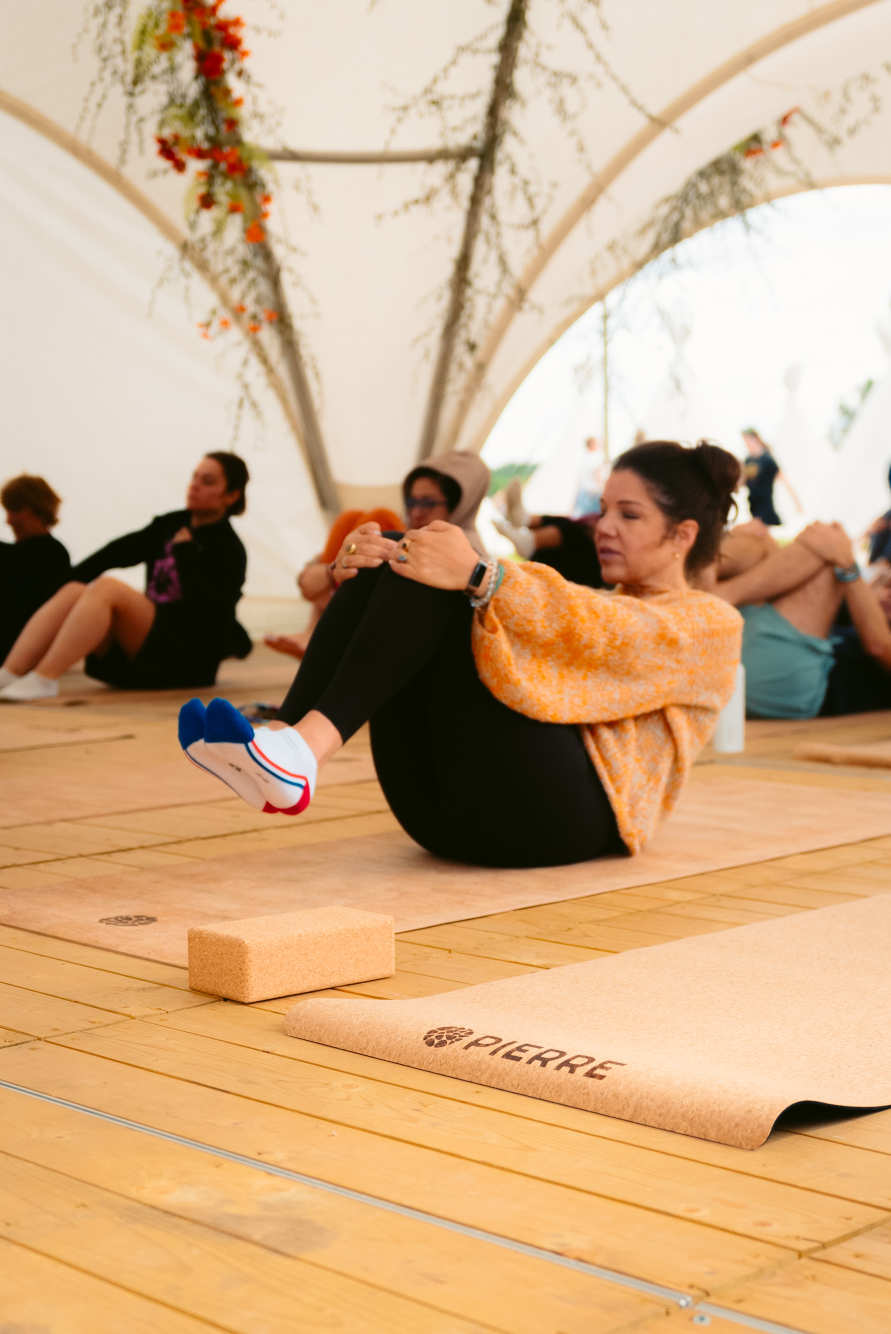 Rock Werchter Boat Pose Group Tent