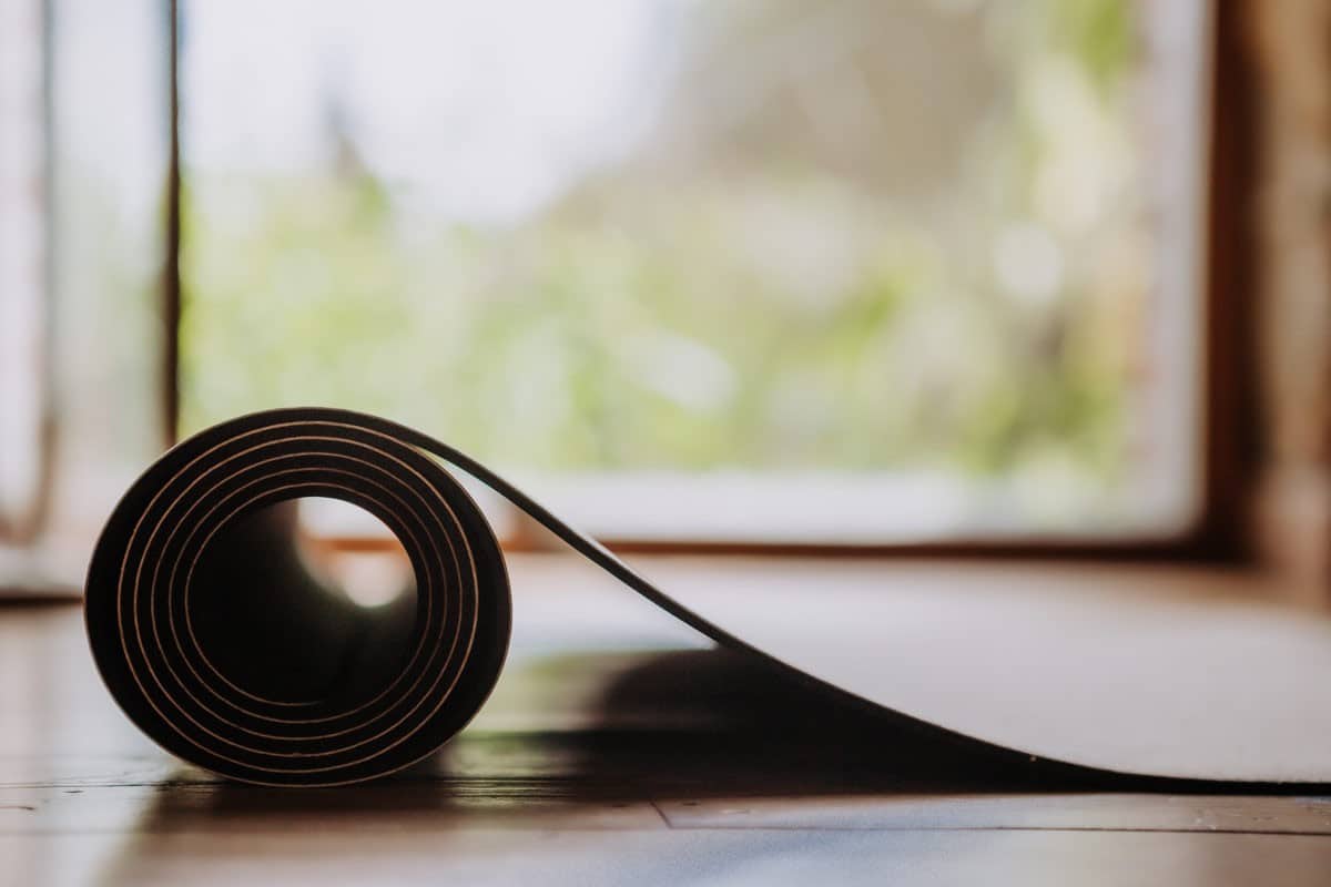 Rolled PIERRE Natural Yoga Mat