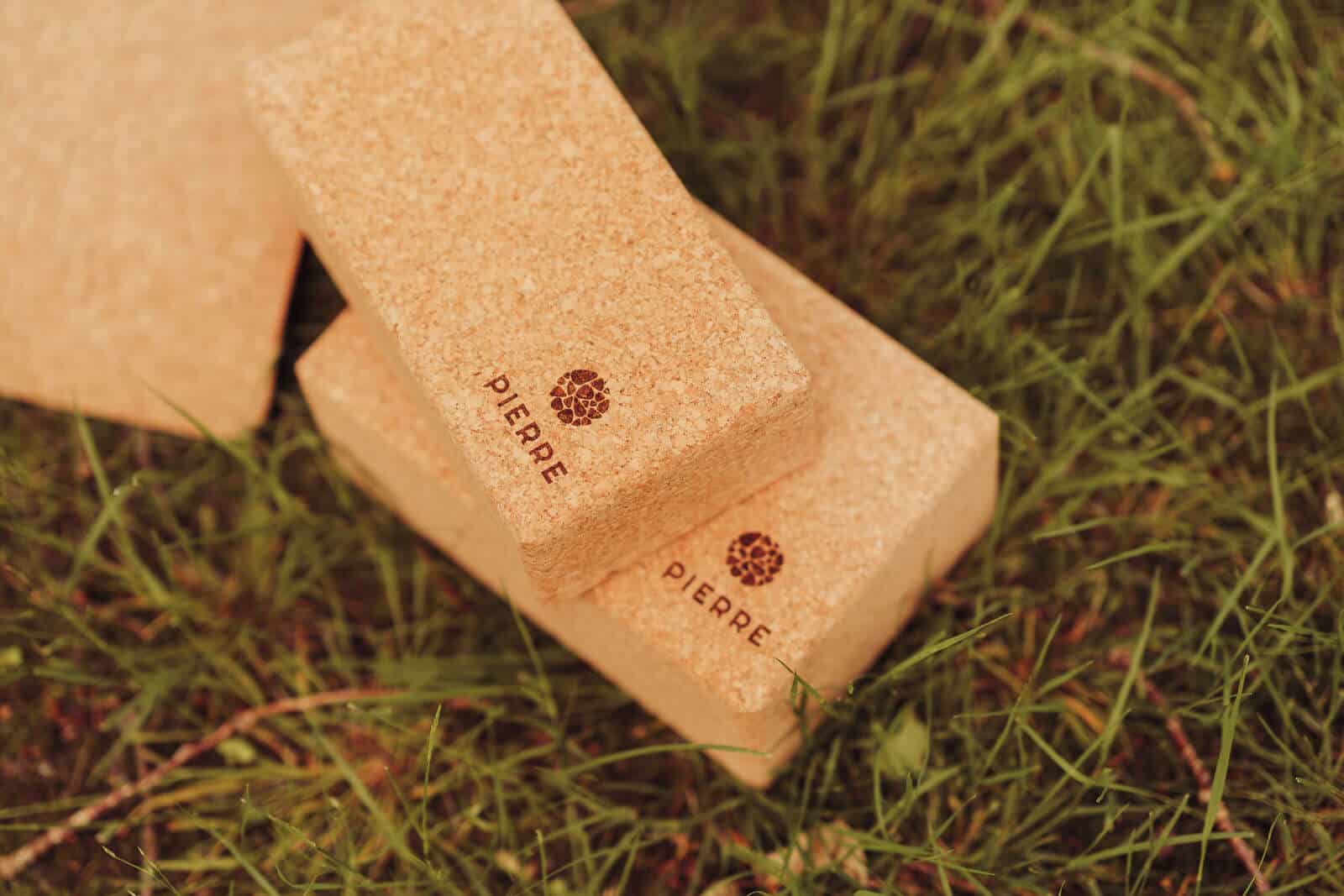 PIERRE Branded Cork Yoga Blocks
