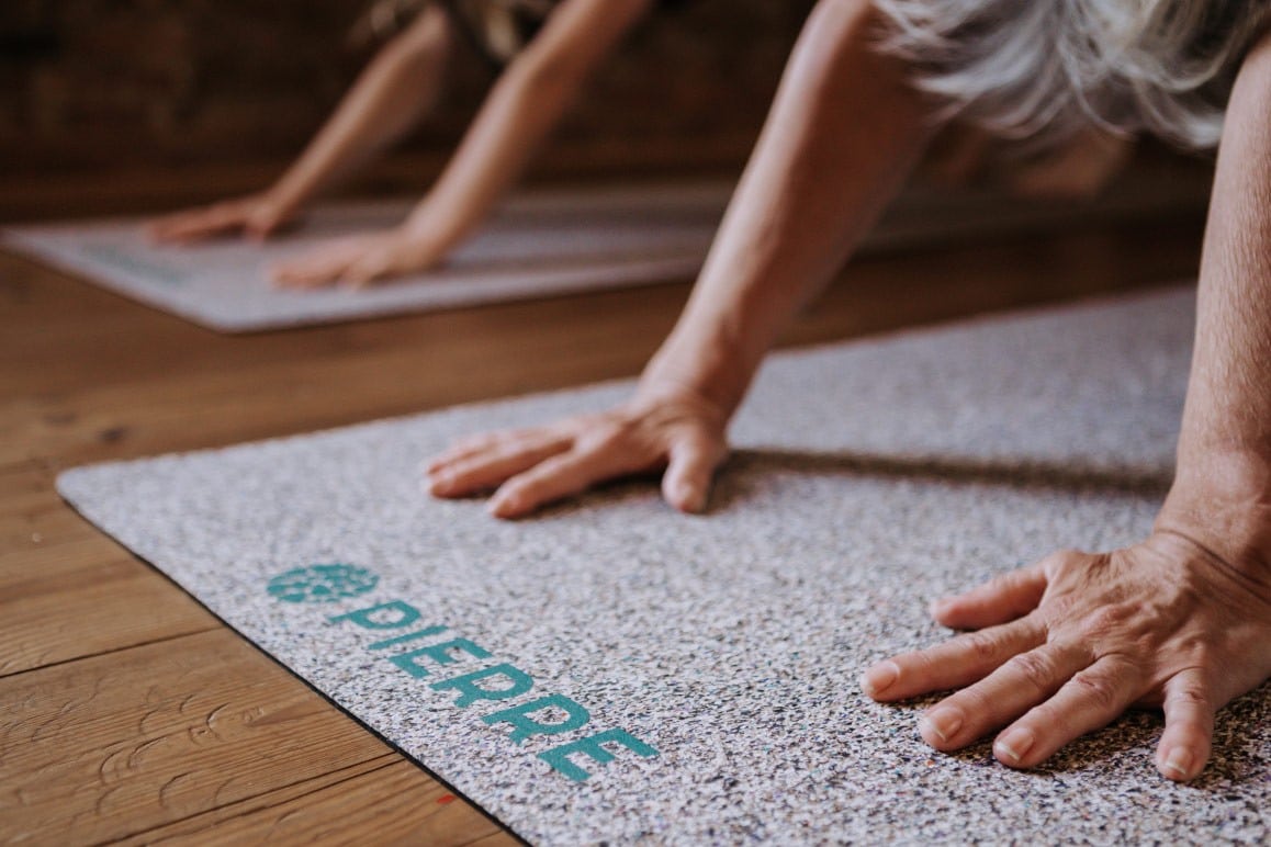 Yoga Practice On PIERRE Recycled Mat